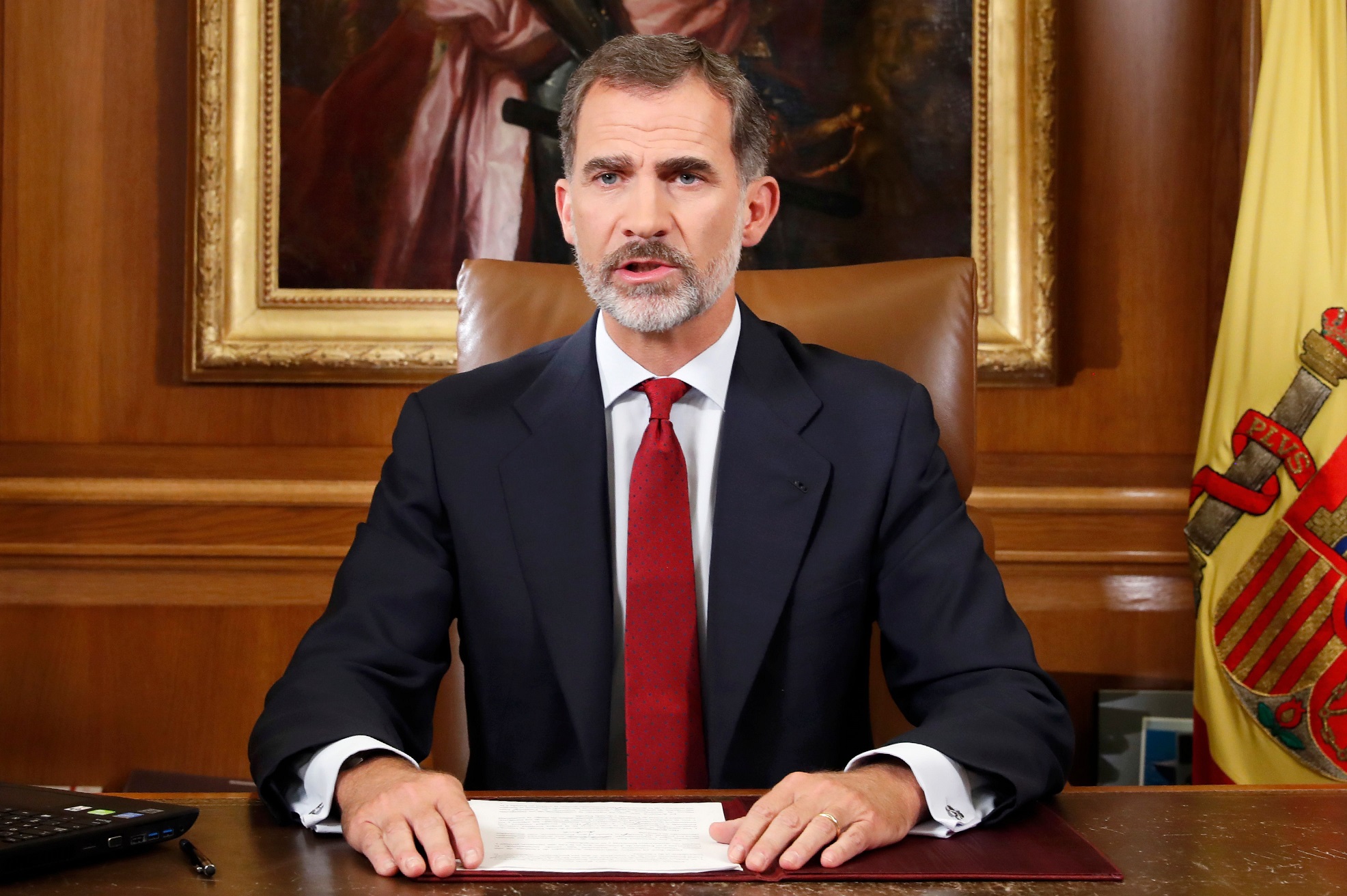El rey Felipe se dirigió este martes 3 de octubre del 2017 a los españoles para referirse a la crisis en Cataluña.