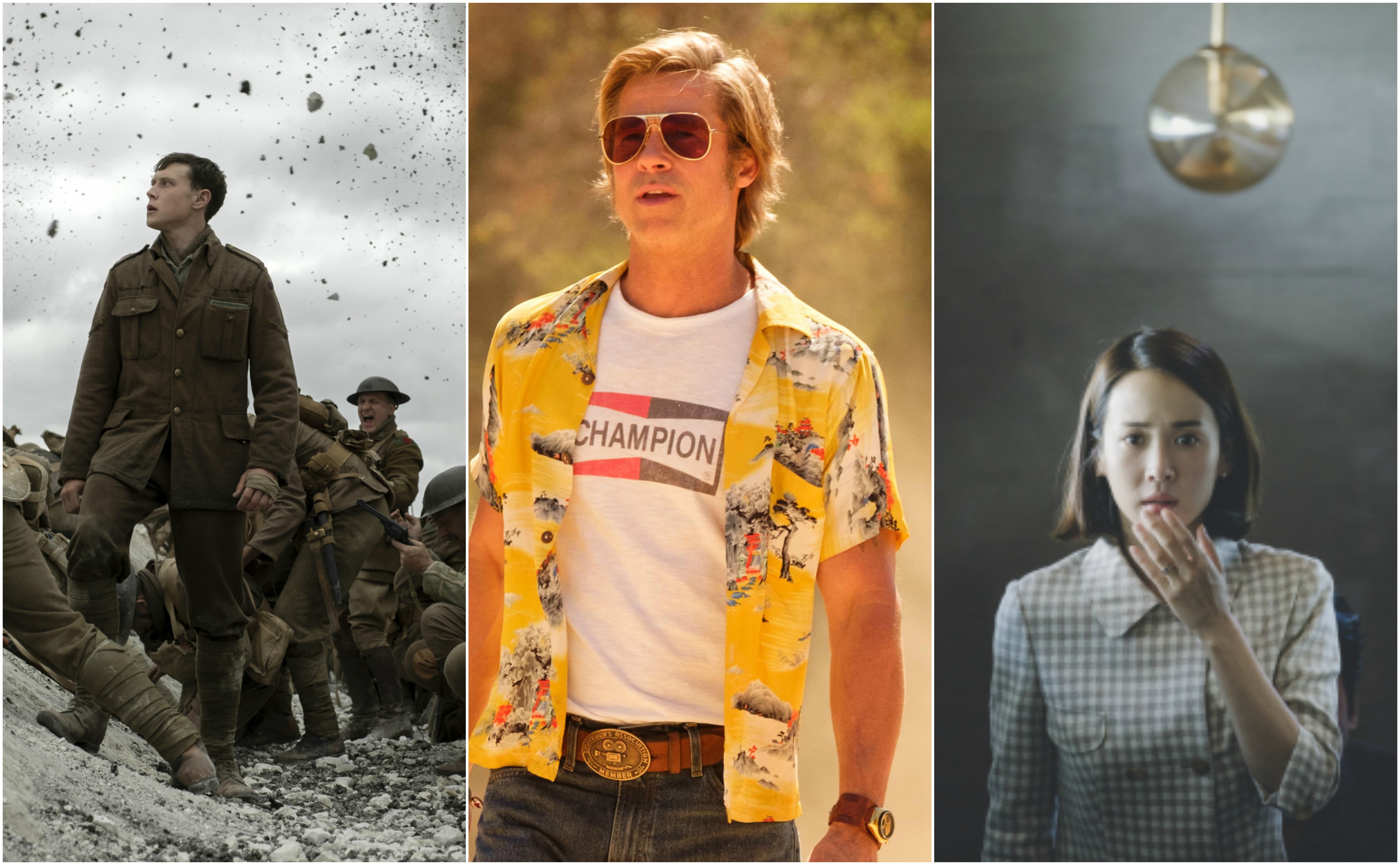 '1917', 'Había una vez en Hollywood' y 'Parasite'. Foto: cortesía