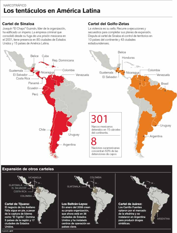 Carteles mexicanos del narco toman el continente - 1