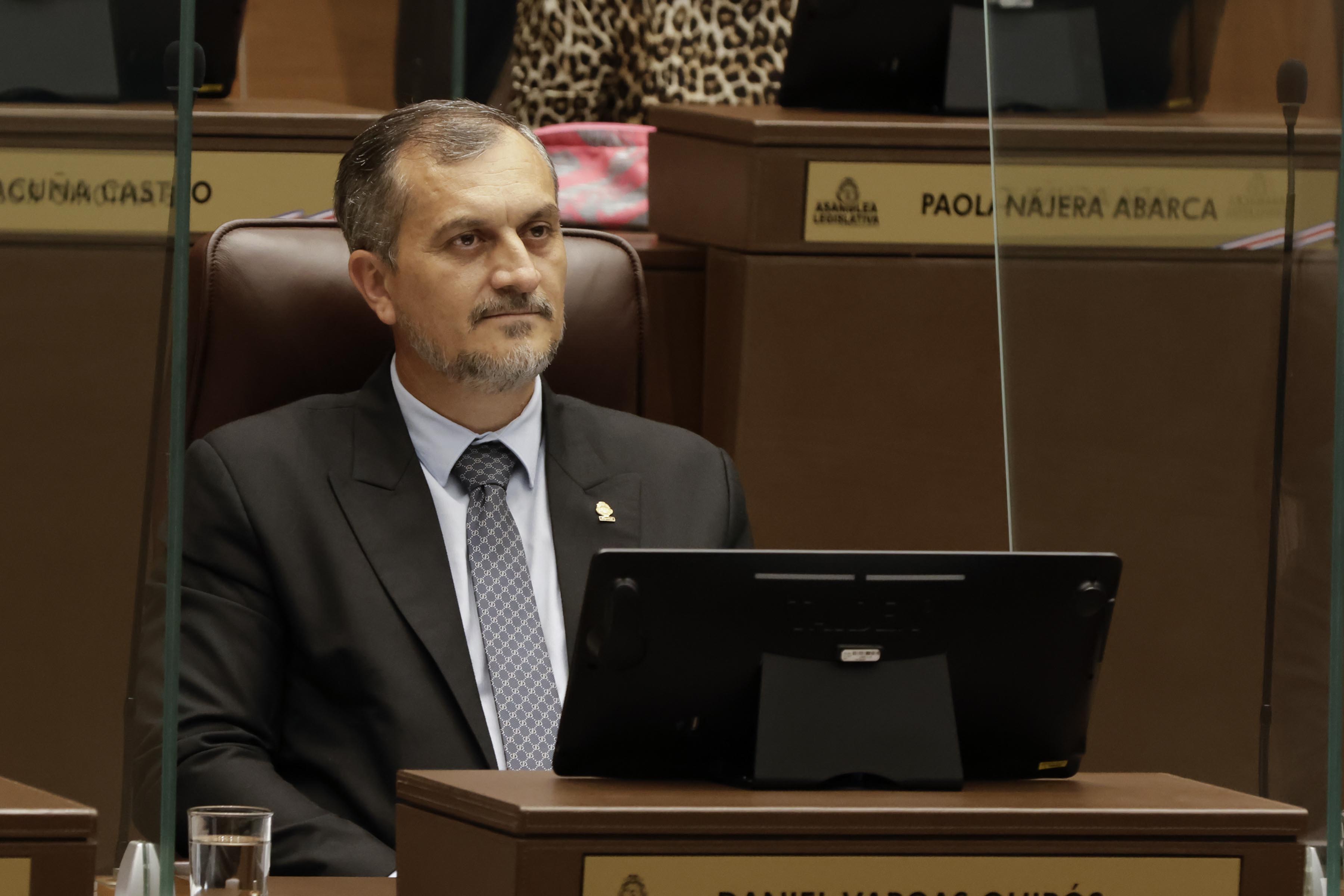 Daniel Vargas, diputado de gobierno, durante su participación en el Congreso.