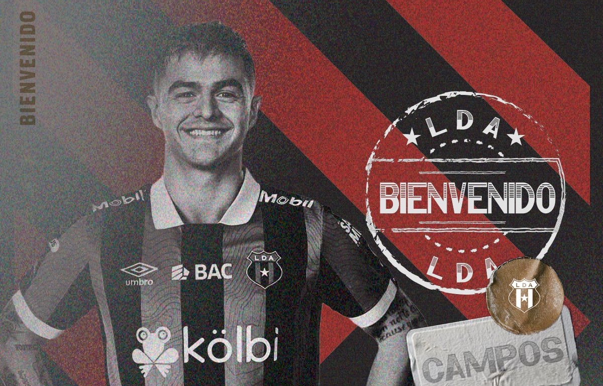 Diego Campos jugará con Liga Deportiva Alajuelense. El volante firmó por dos años con los rojinegros.