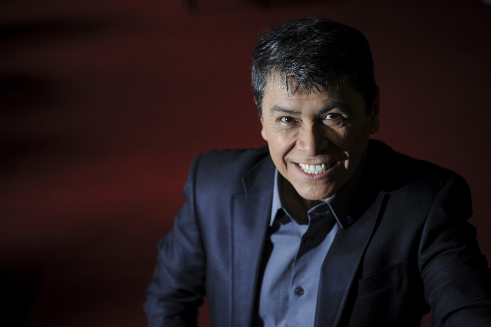 A sus 63 años, el artista se mantiene muy jovial y, principalmente, su voz está intacta. Foto: Jorge Navarro.