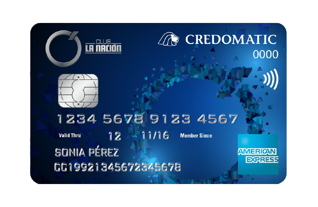 La nueva tarjeta de crédito de Club La Nación es Credomatic American Express.