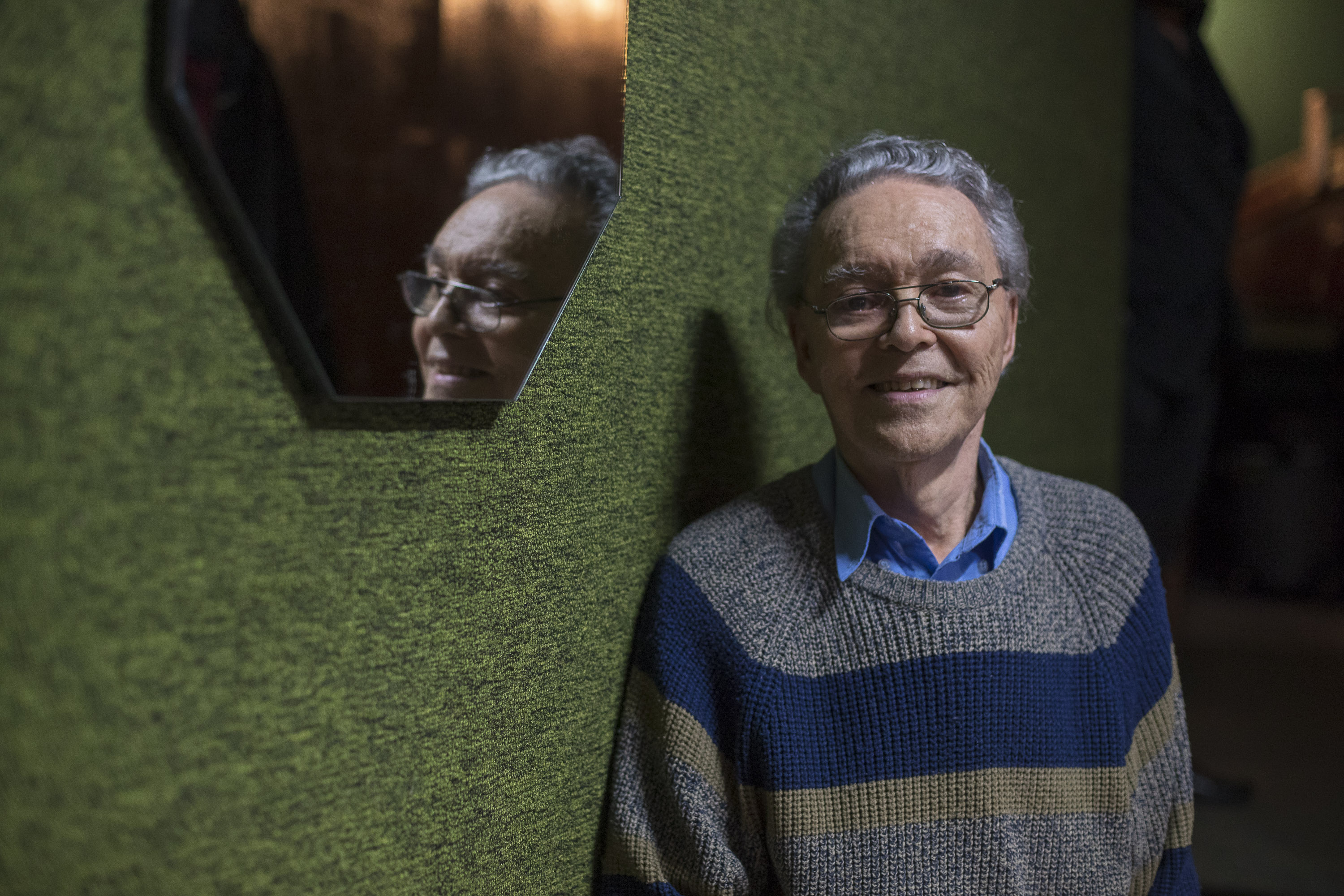 MATERIAL EXCLUSIVO DE VIVA HASTA SU PUBLICACION EL 18/07/2018. 13/07/2018, San José, Teatro Lucho Barahona, entrevista con Luis Barahona que es el director de la obra de teatro El Chispero, en su primera presentación. Fotografía José Cordero