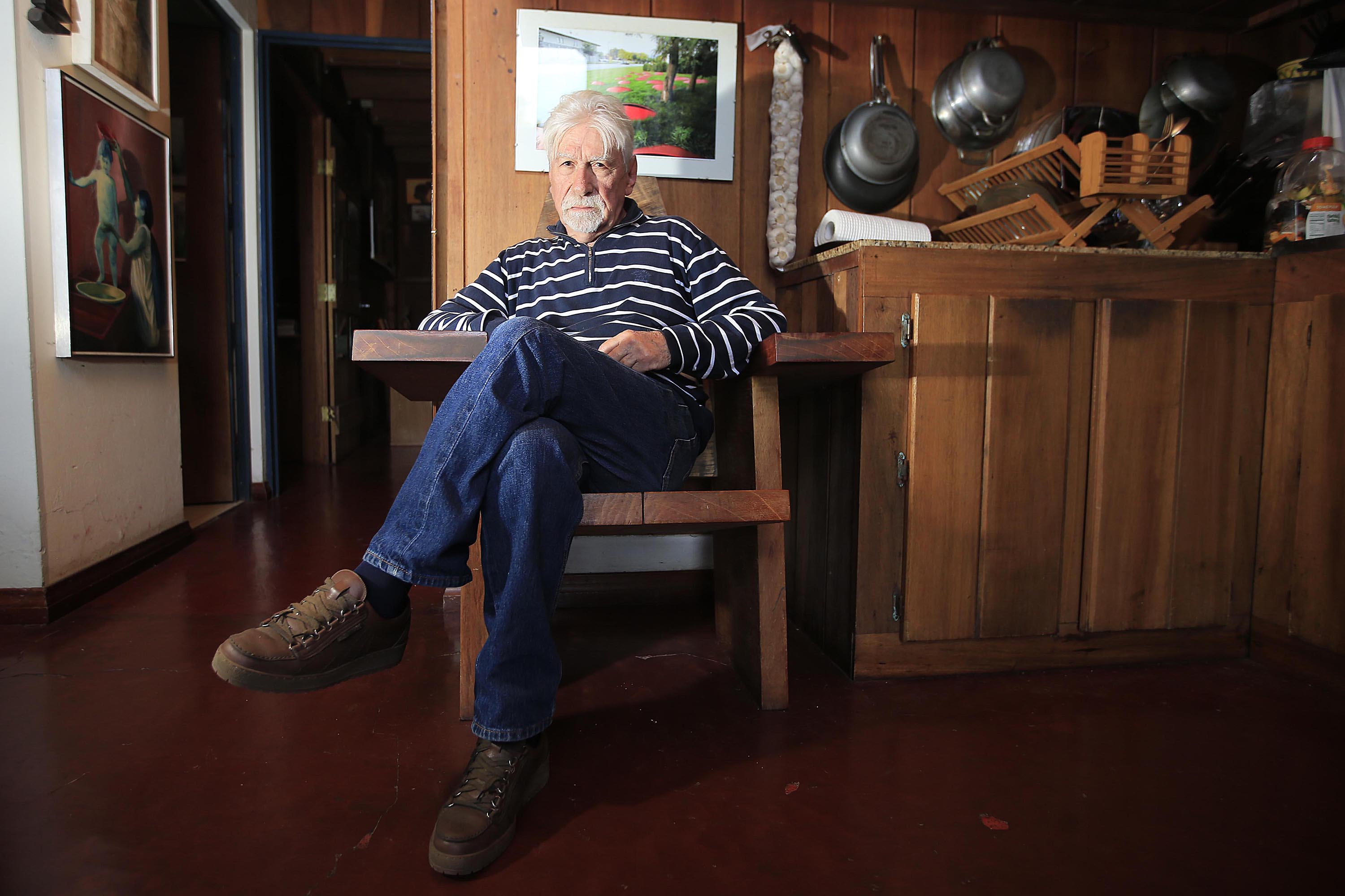 28/01/2019 San Antonio de Escazú. José Sancho Benito, ganador del Premio Nacional de Cultura Magón. Foto: Rafael Pacheco