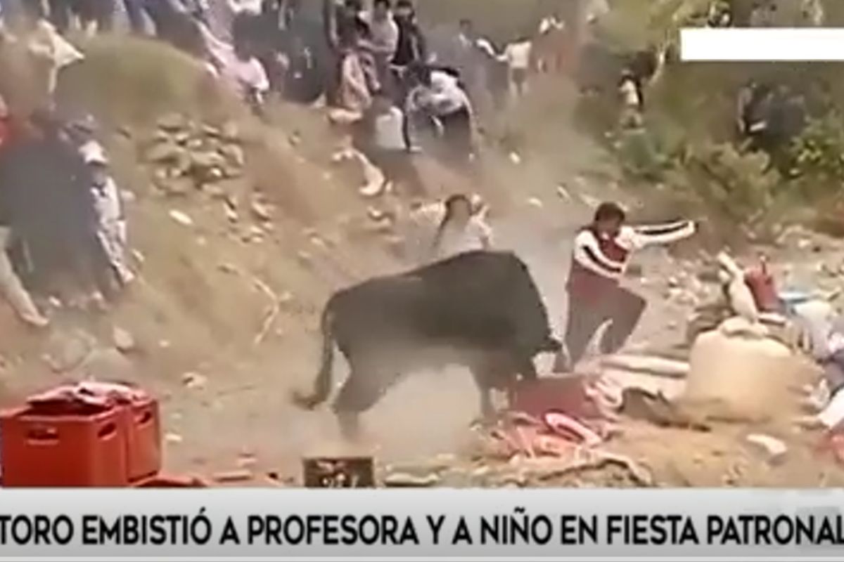 Corrida de toros casi termina en tragedia. | Imagen: América TV