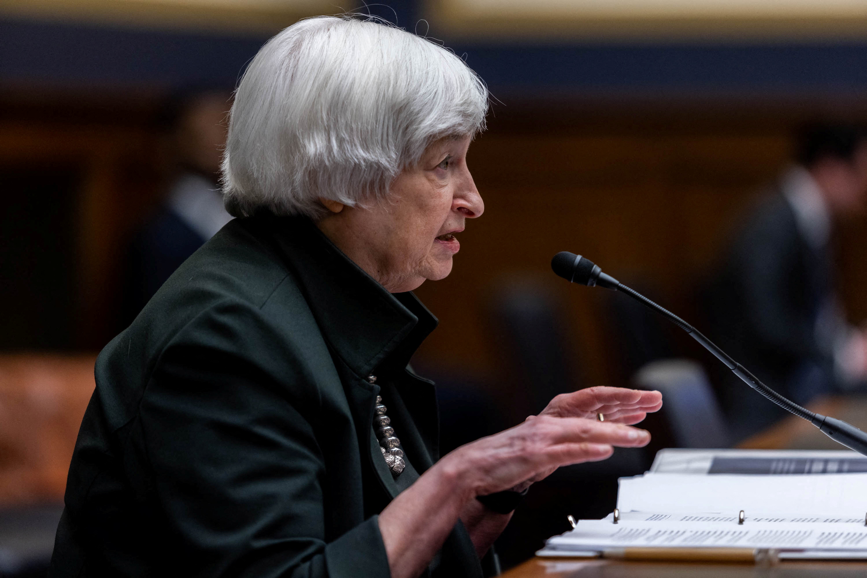 Janet Yellen, secretaria del Tesoro de EEUU (Graeme Jennings/Pool via REUTERS)