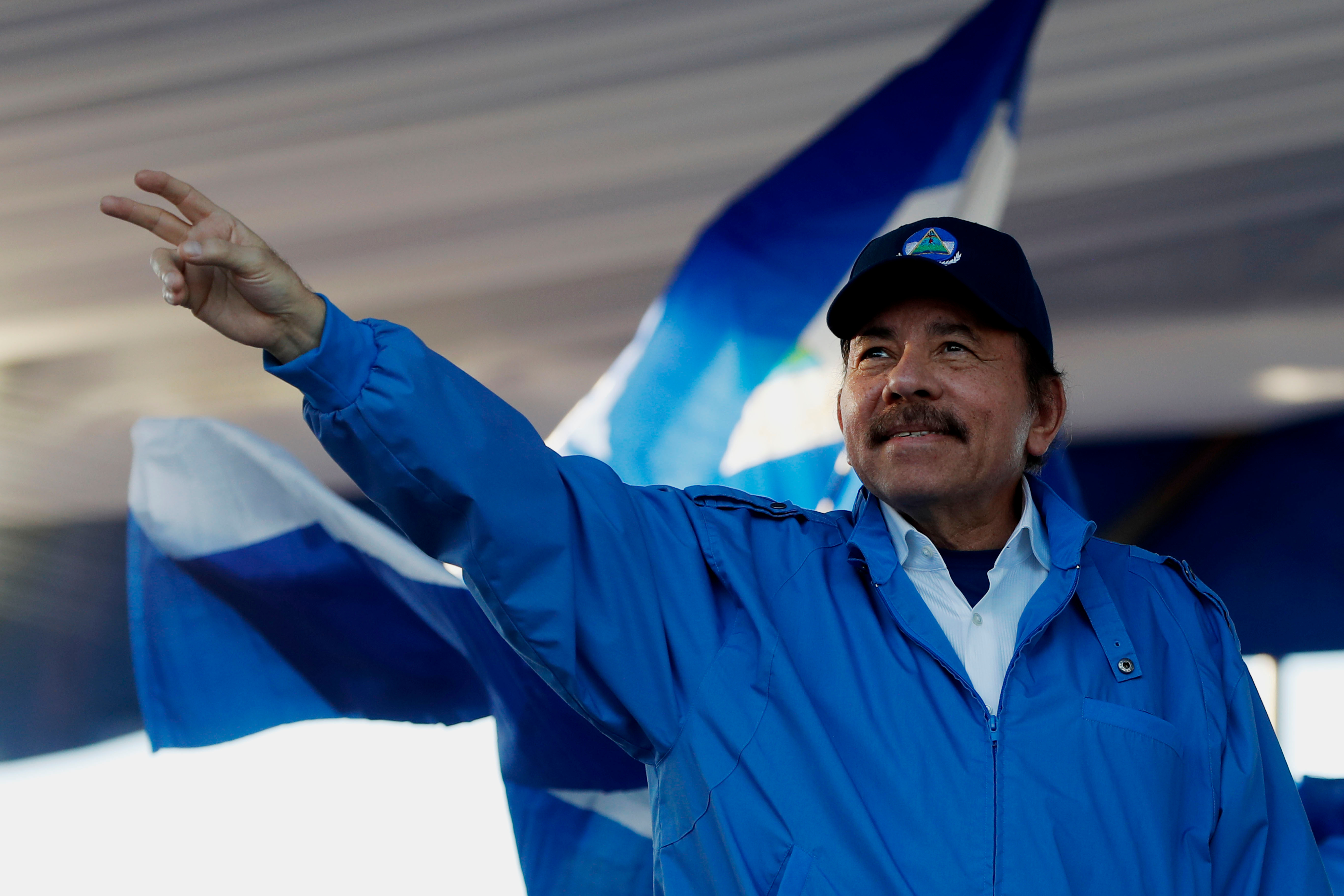Foto de archivo de Daniel Ortega en un acto político en Nicaragua (EFE/Esteban Biba)