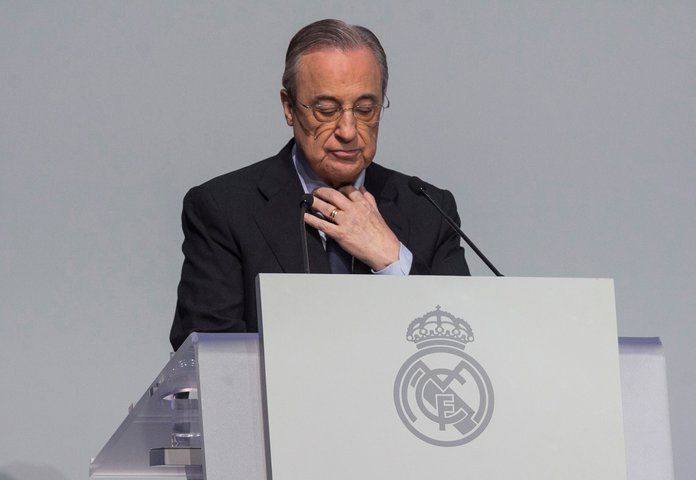 El presidente del Real Madrid, Florentino Pérez, es el mandamás de la Superliga (EFE)
