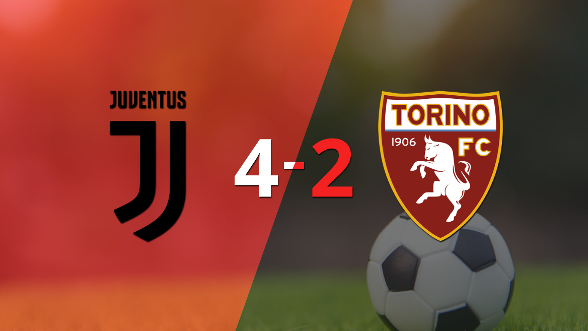 Con un marcador 4-2, Juventus derrotó a Torino por el &quot;Derby Della Mole&quot;