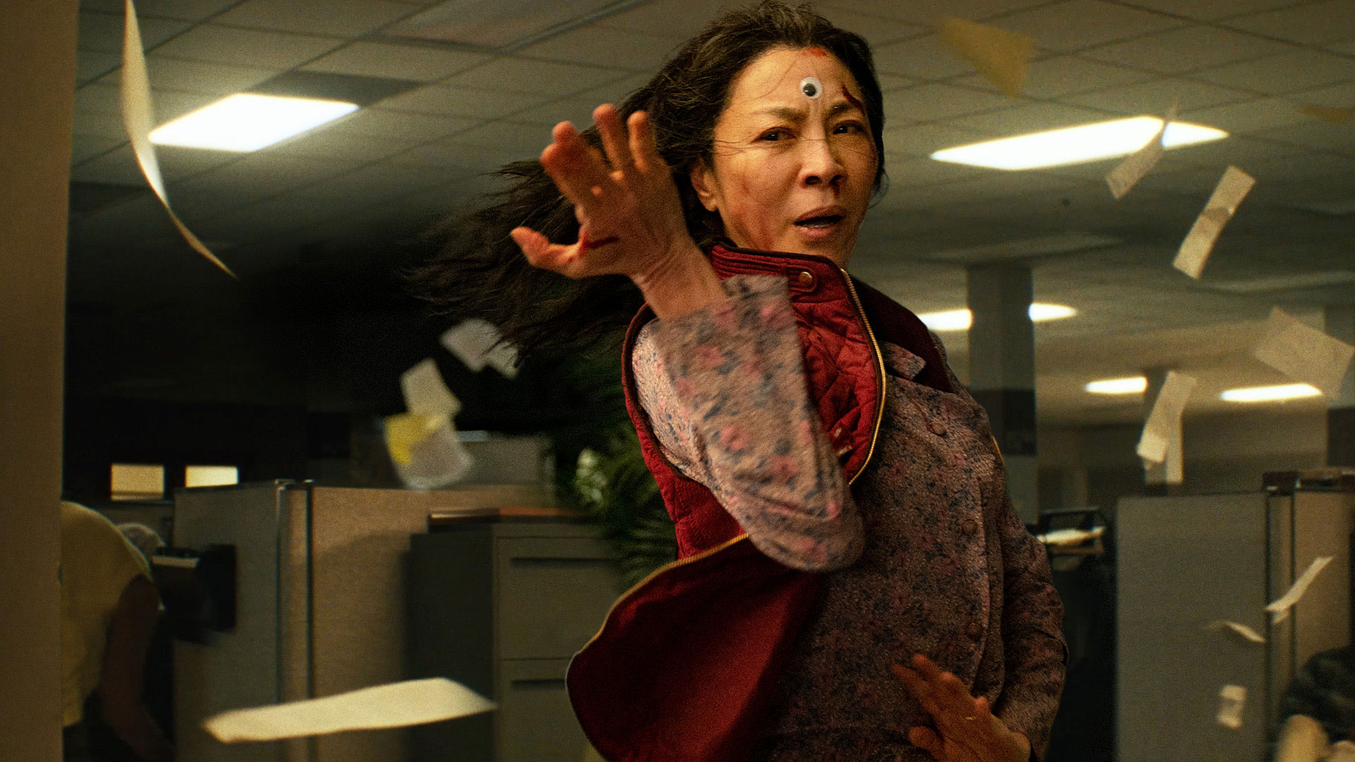 Michelle Yeoh as Evelyn Quan Wang in "Everything Everywhere All at Once." MUST CREDIT: A24 photo