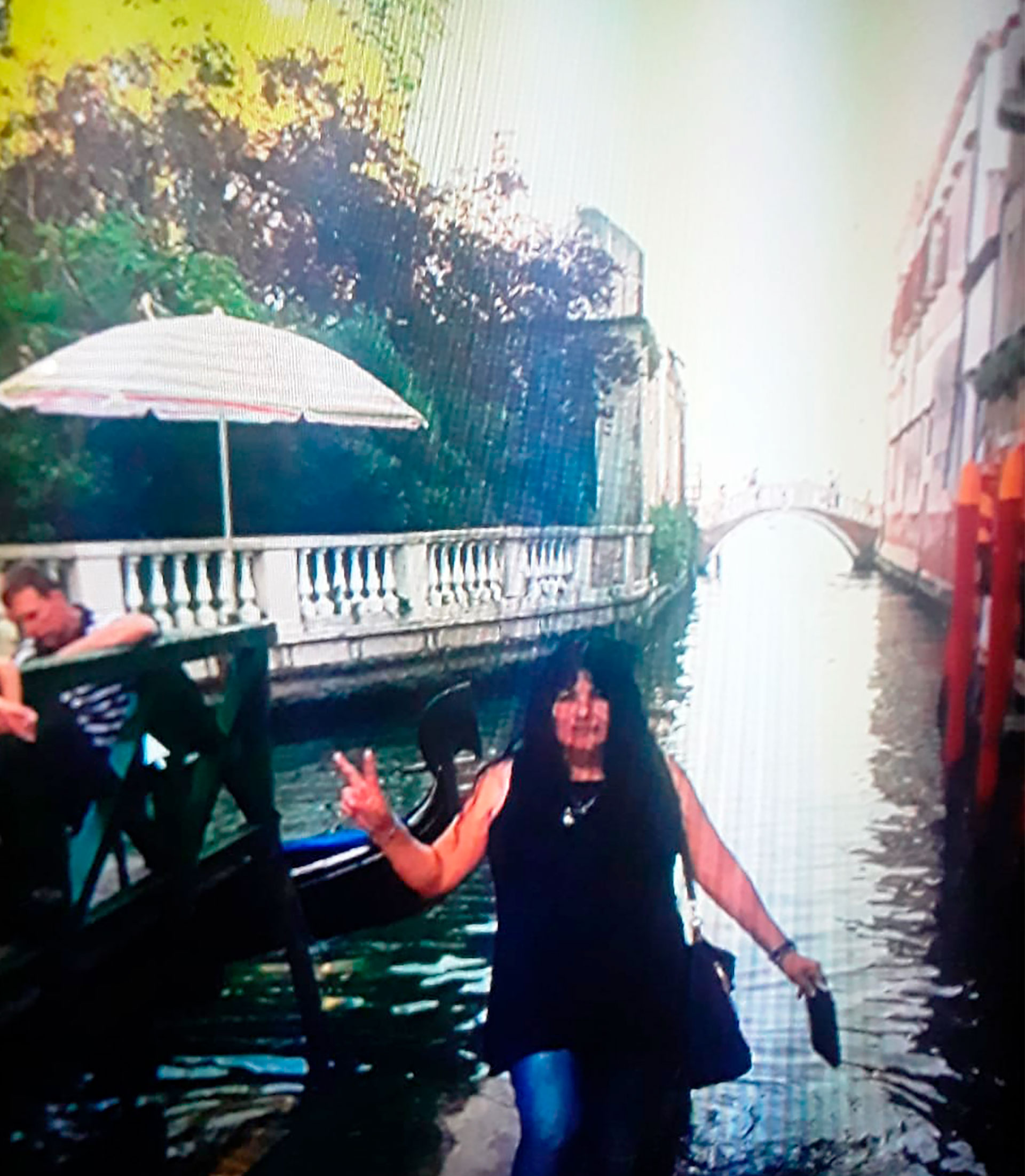 Shakira Guerrero in the Italian city of Venice, during other tours organized by Sala