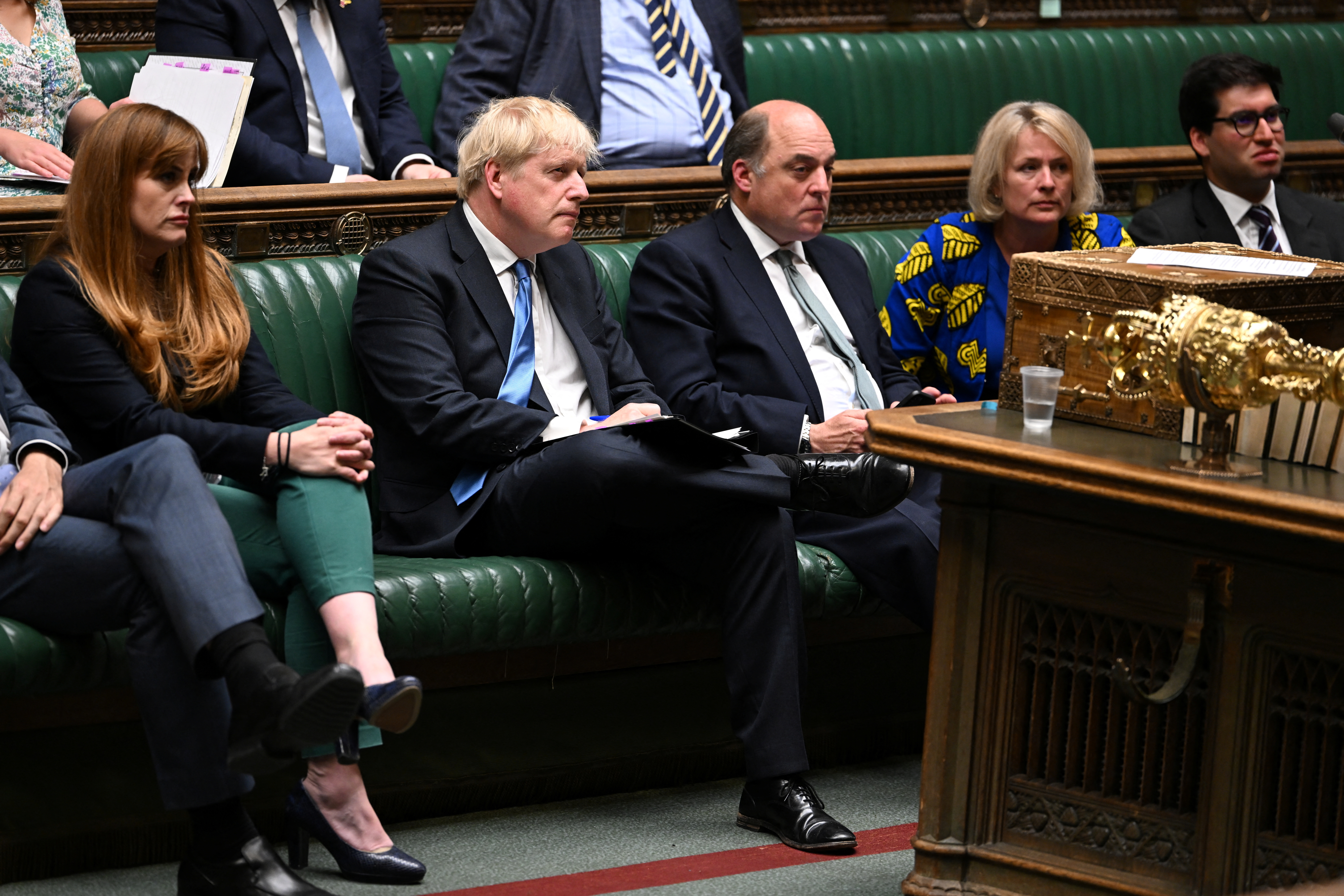 Crece la desconfianza en el gobierno británico sobre el primer ministro Boris Johnson (UK Parliament/Jessica Taylor/Handout via REUTERS)
