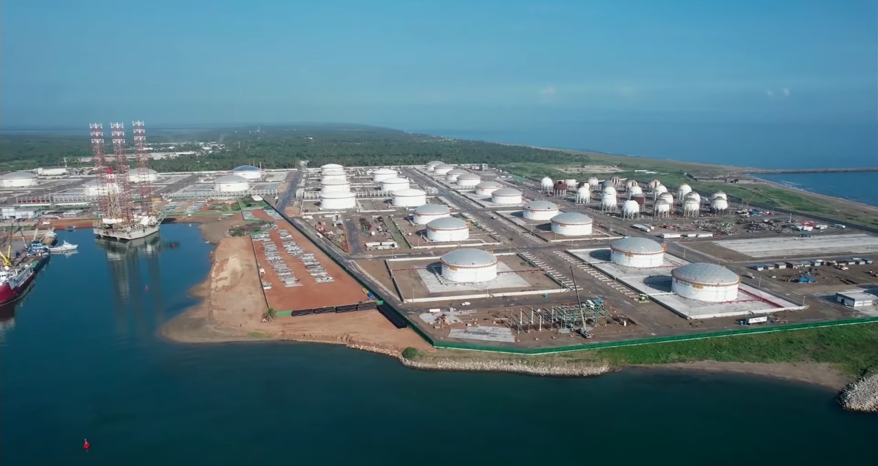 Refinería Olmeca, en Dos Bocas, Tabasco. Foto: Gobierno de México