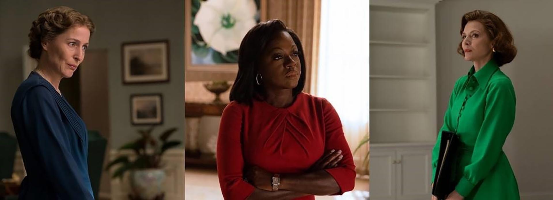 Gillian Anderson, Viola Davis and Michelle Pfeiffer bring Eleanor Roosevelt, Betty Ford and Michelle Obama to life in "The First Lady".  (Paramount+)
