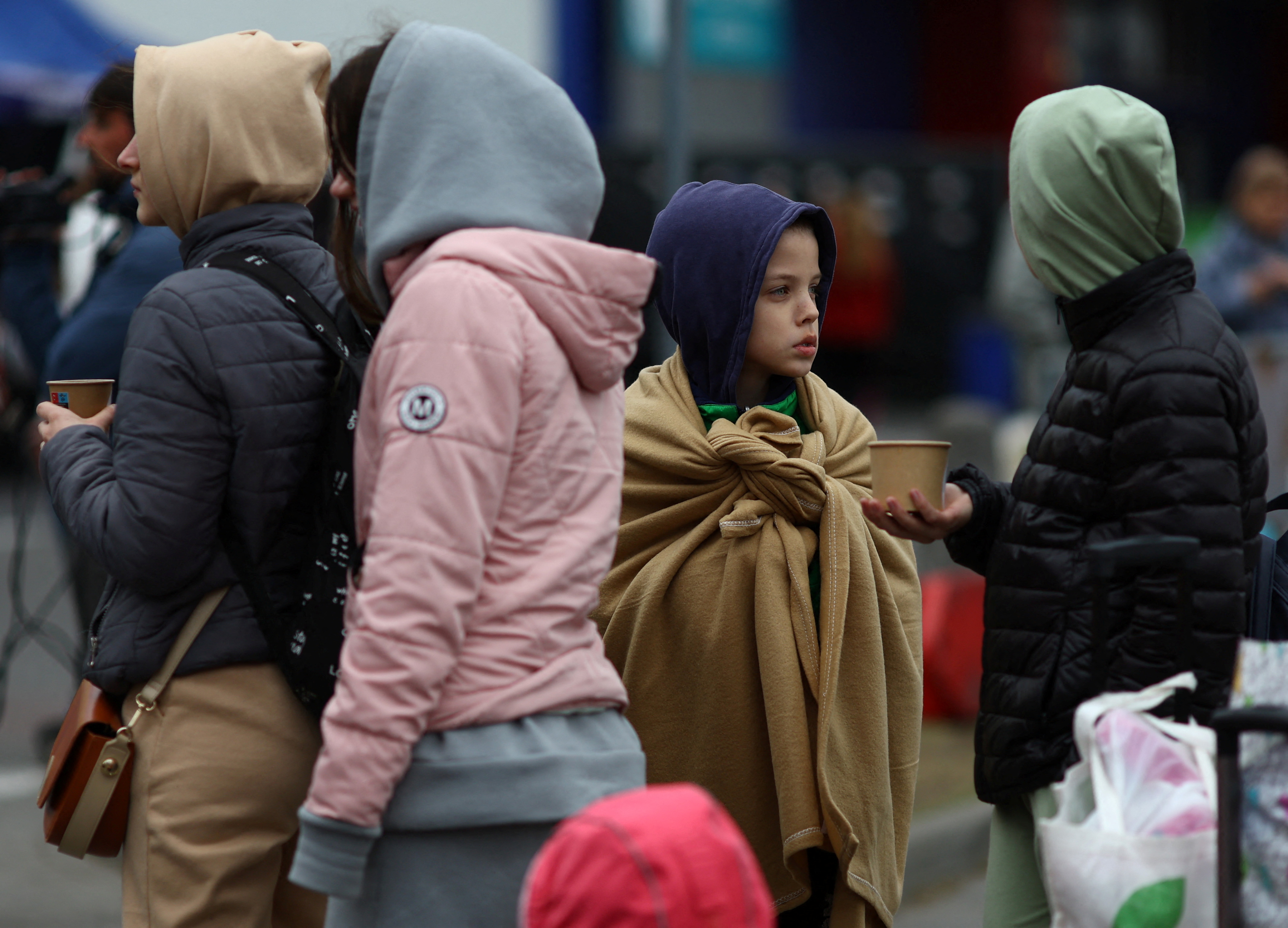 Refugiados ucranianos en Przemysl, Polonia (REUTERS/Hannah McKay)