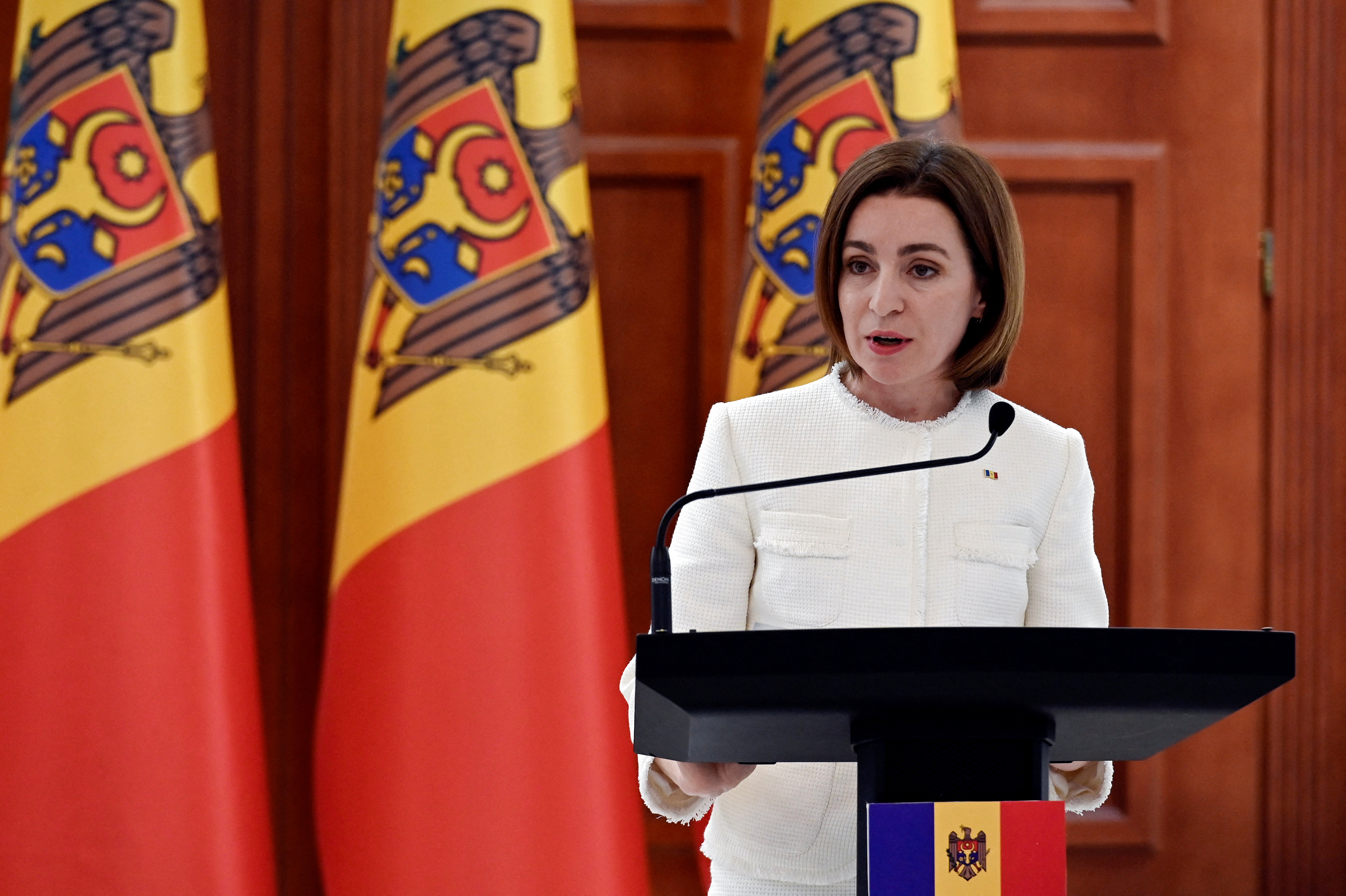 La presidenta de Moldavia Maia Sandu  (Olivier Douliery/REUTERS)