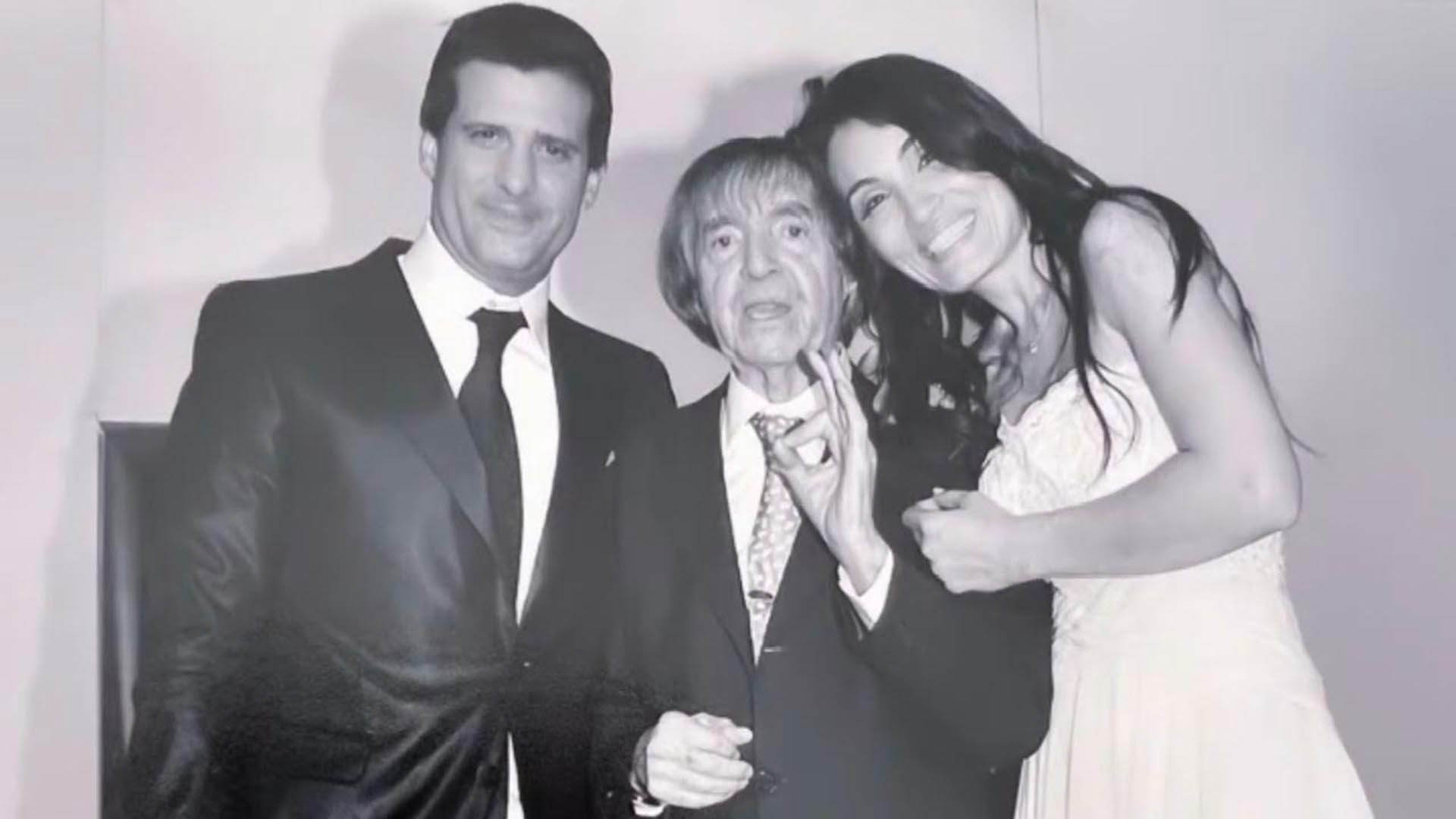 José María Listorti en el día de su boda con Mónica González Merlo (2012) junto a Carlos Balá, uno de sus más preciados invitados