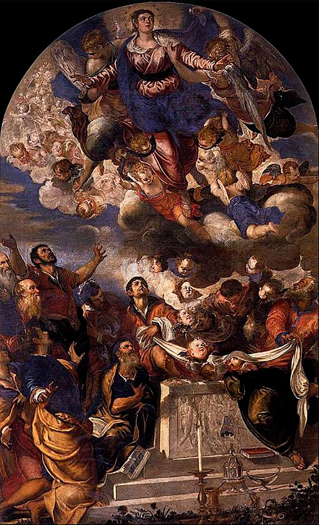 The Assumption Of The Virgin Mary, Work By Tintoretto