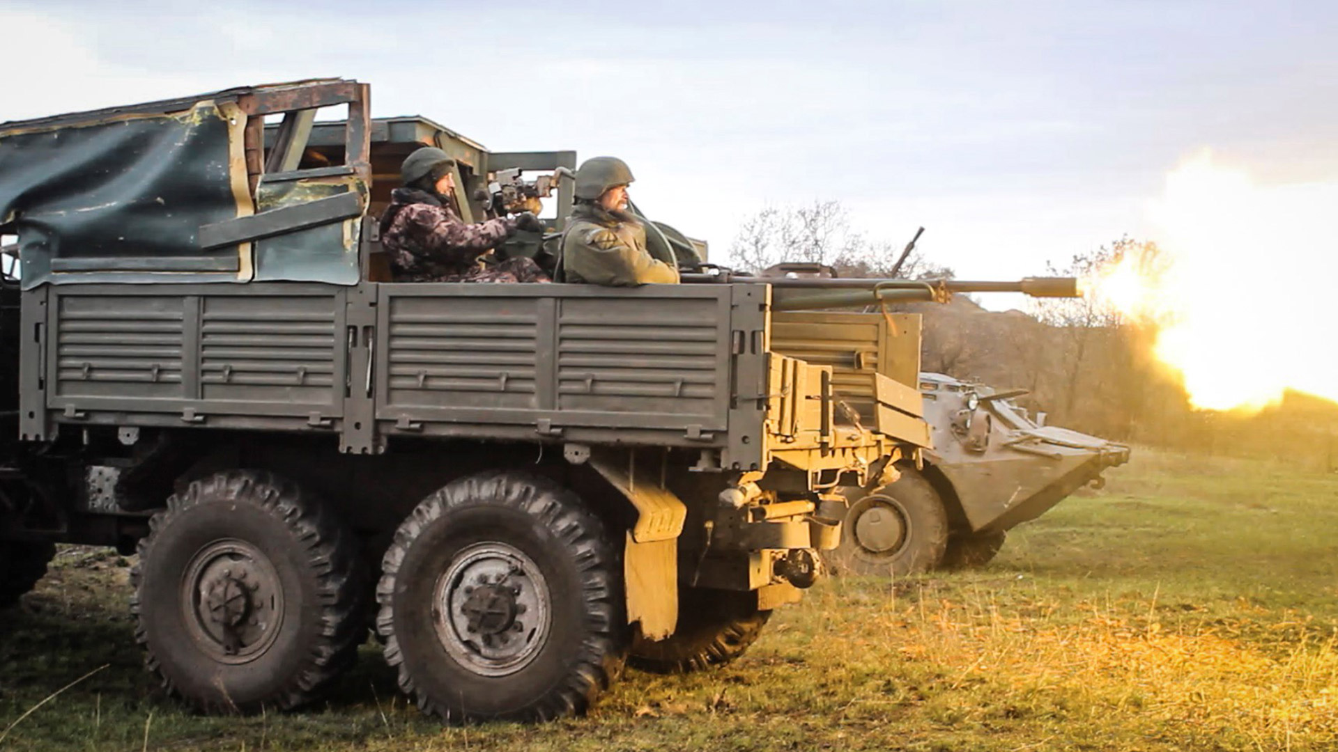 Brigada insurgente del Donbass, región oriental de Ucrania controlada por fuerzas prorrusas
