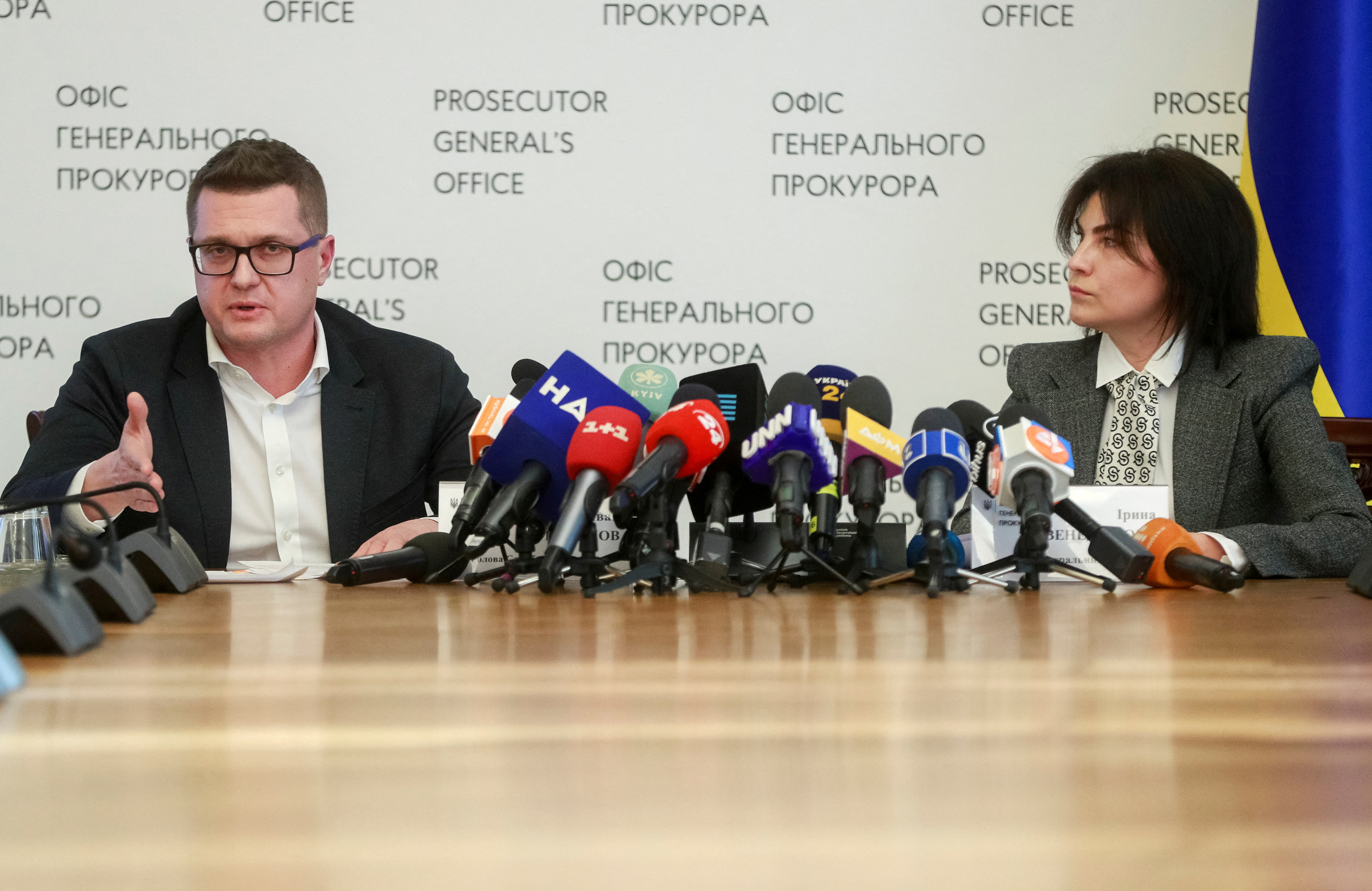 Los destituidos Ivan Bakanov e Iryna Venediktova (Reuters)