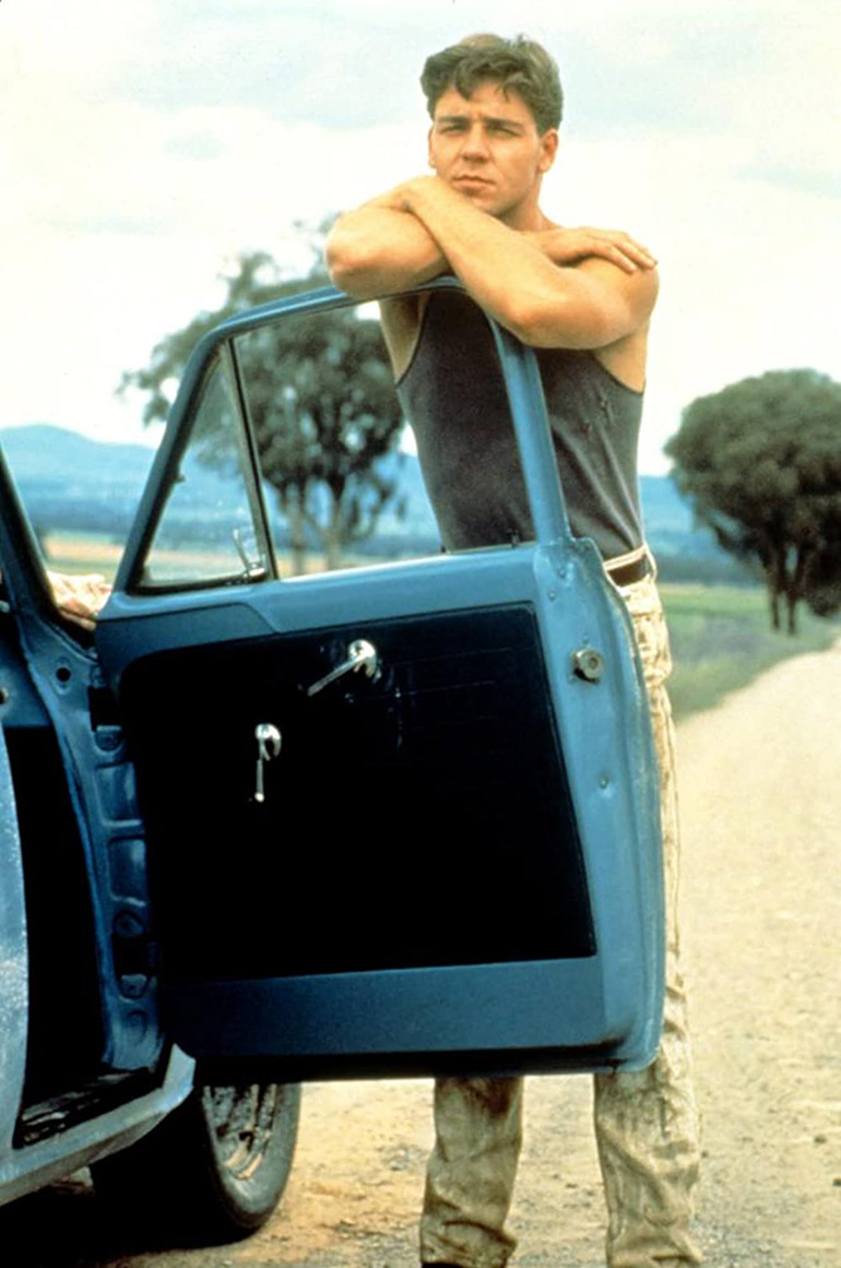 Russell Crowe en The Crossing, su primer trabajo en cine