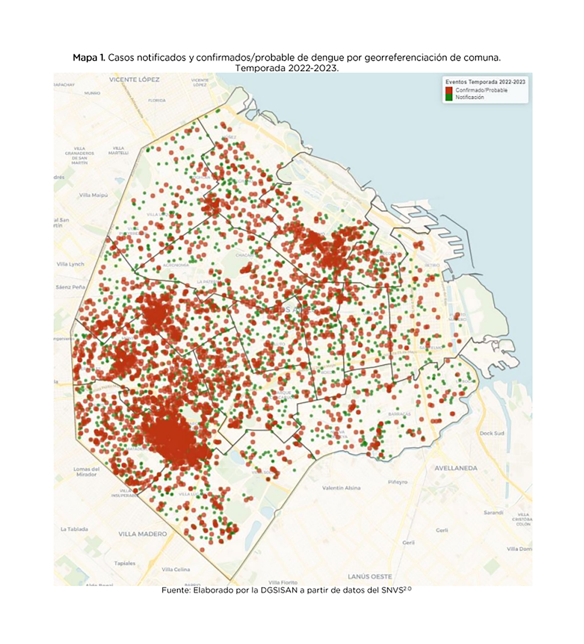 Las comunas más afectadas continúan siendo las del oeste de la ciudad (GCBA)