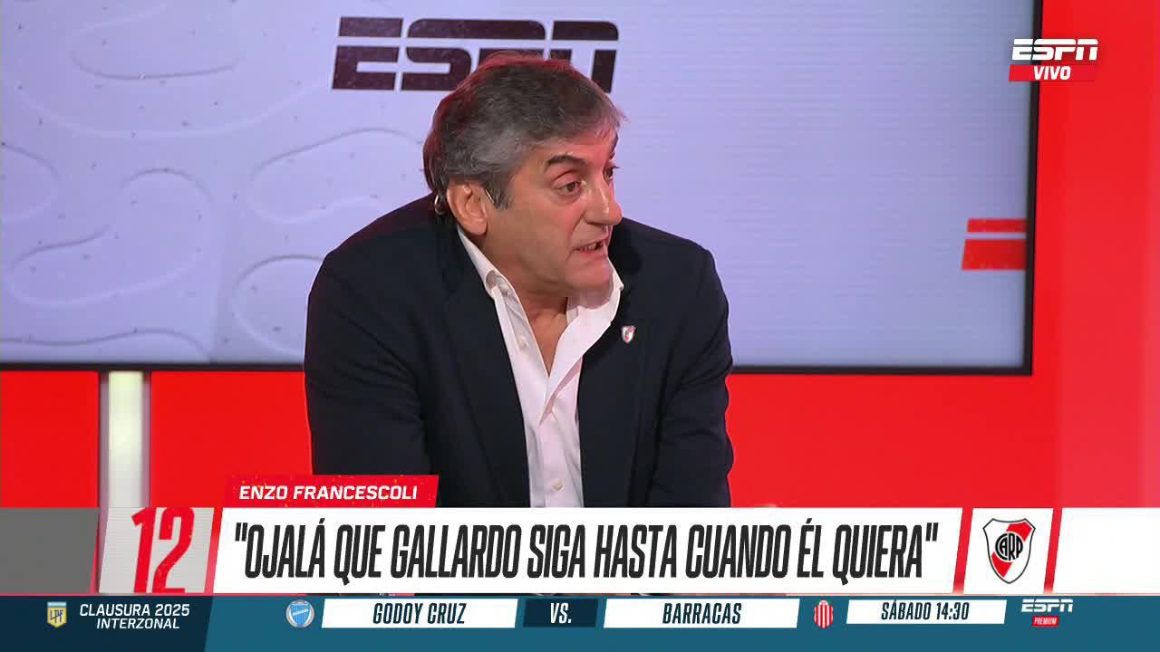 15 frases de Enzo Francescoli: el rol de Gallardo en la toma de decisiones, su definición sobre Mastantuono y por qué nunca quiso ser DT