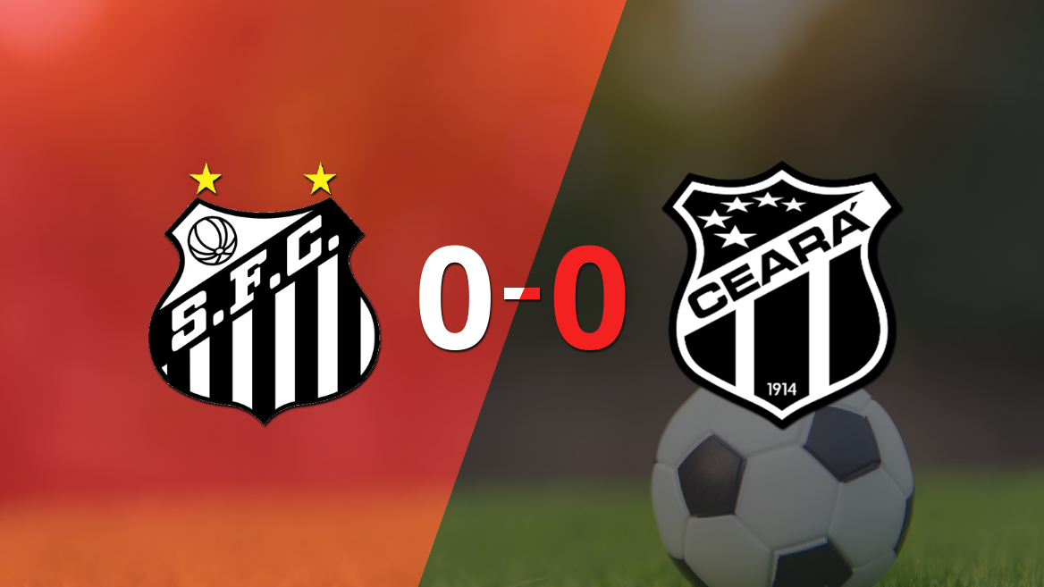 Santos y Ceará terminaron sin goles
