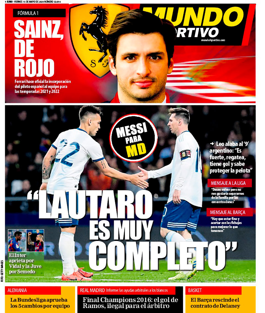 La tapa de Mundo deportivo