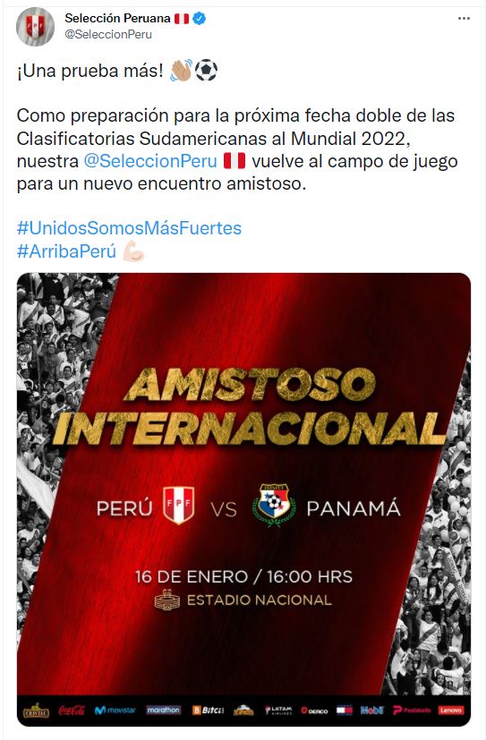 Donde Perú juega con Panamá