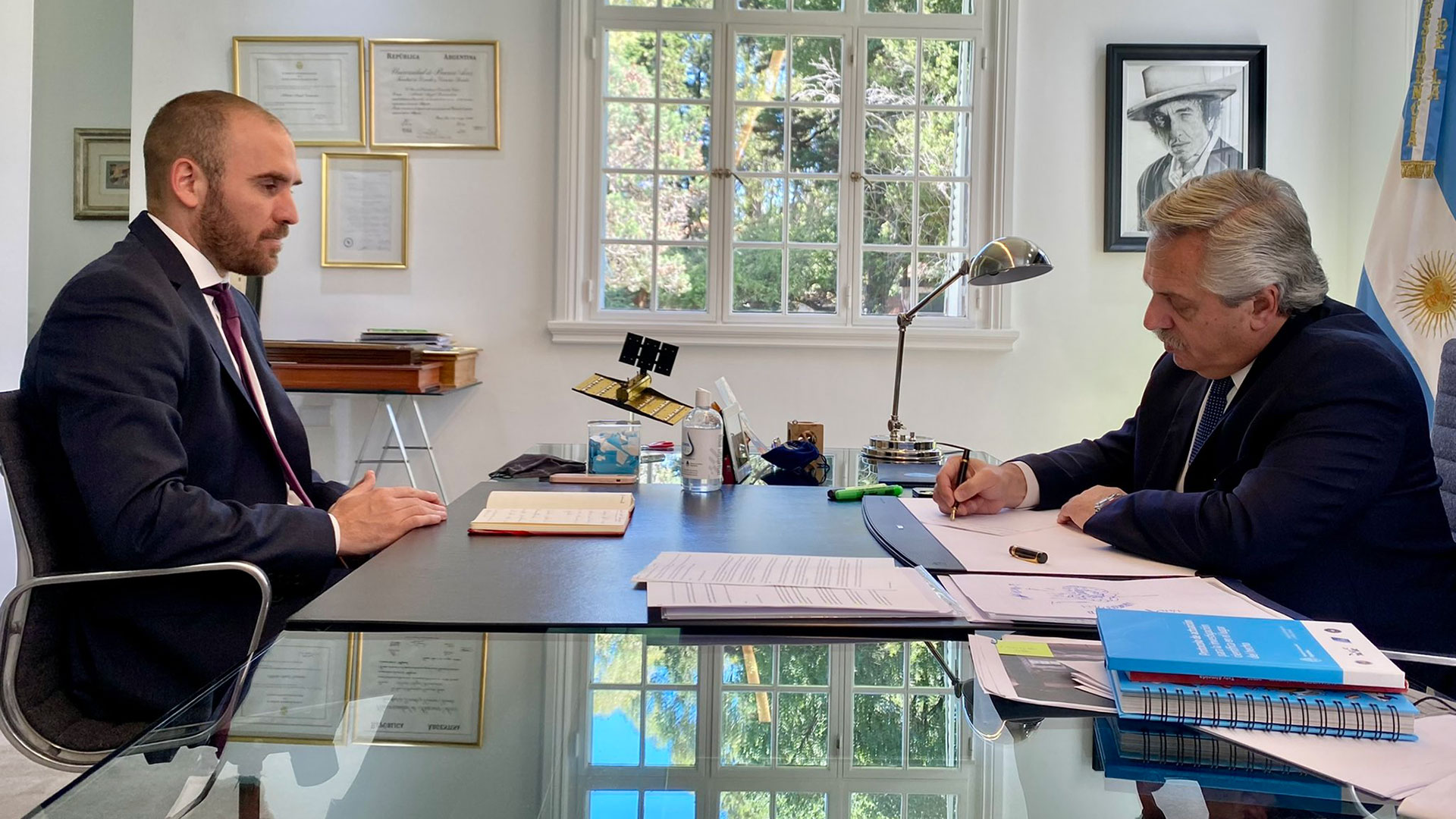 Alberto Fernández se reunió con Martín Guzmán para analizar el último tramo de las negociaciones con el FMI