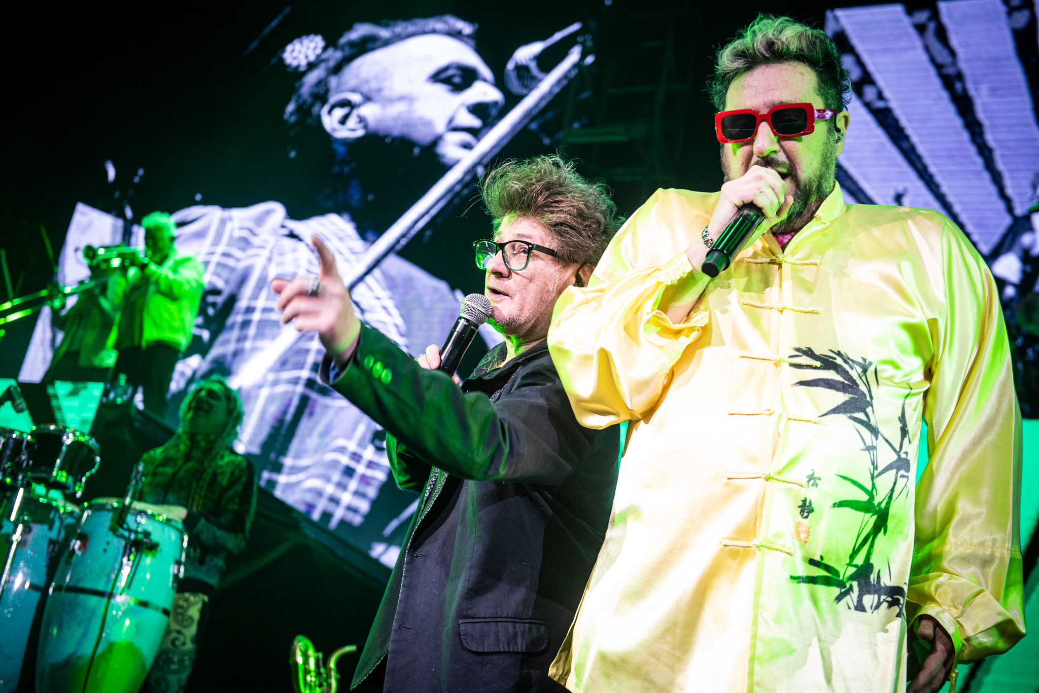Pipo Cipolatti fue otro de los invitados al show de Los Auténticos Decadentes en el Luna Park