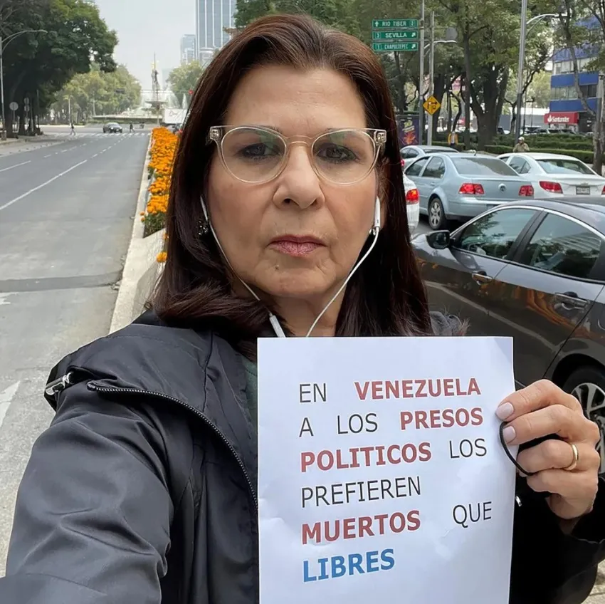 La presidente de la ONG Familiares de Presos Políticos en Venezuela, Molly De La Sot