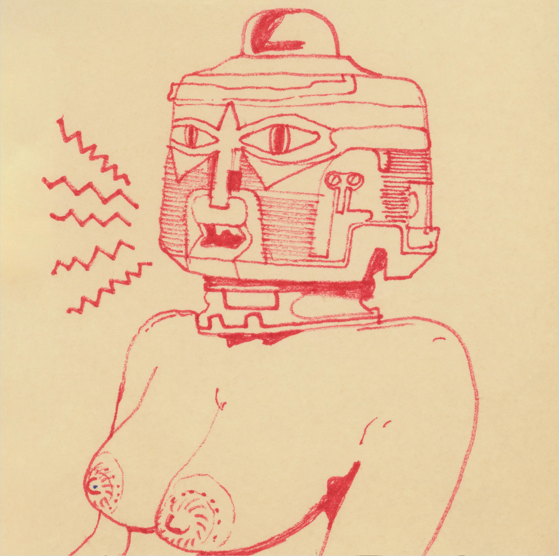 Spinetta dibujaba con birome, pero más adelante siguió dibujando con una tablet (enigma.art)
