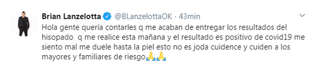 El posteo de Lanzelotta