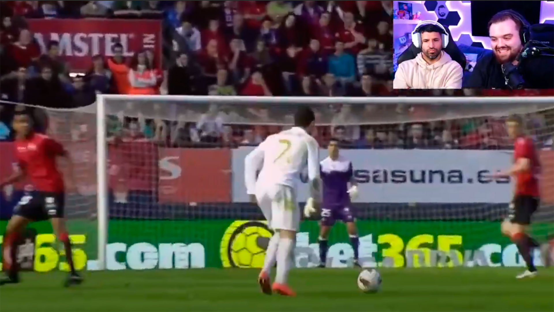 Ibai obligó a Sergio Agüero a ver un video de goles de Cristiano Ronaldo: “Todos de tiro libre y de pedo”