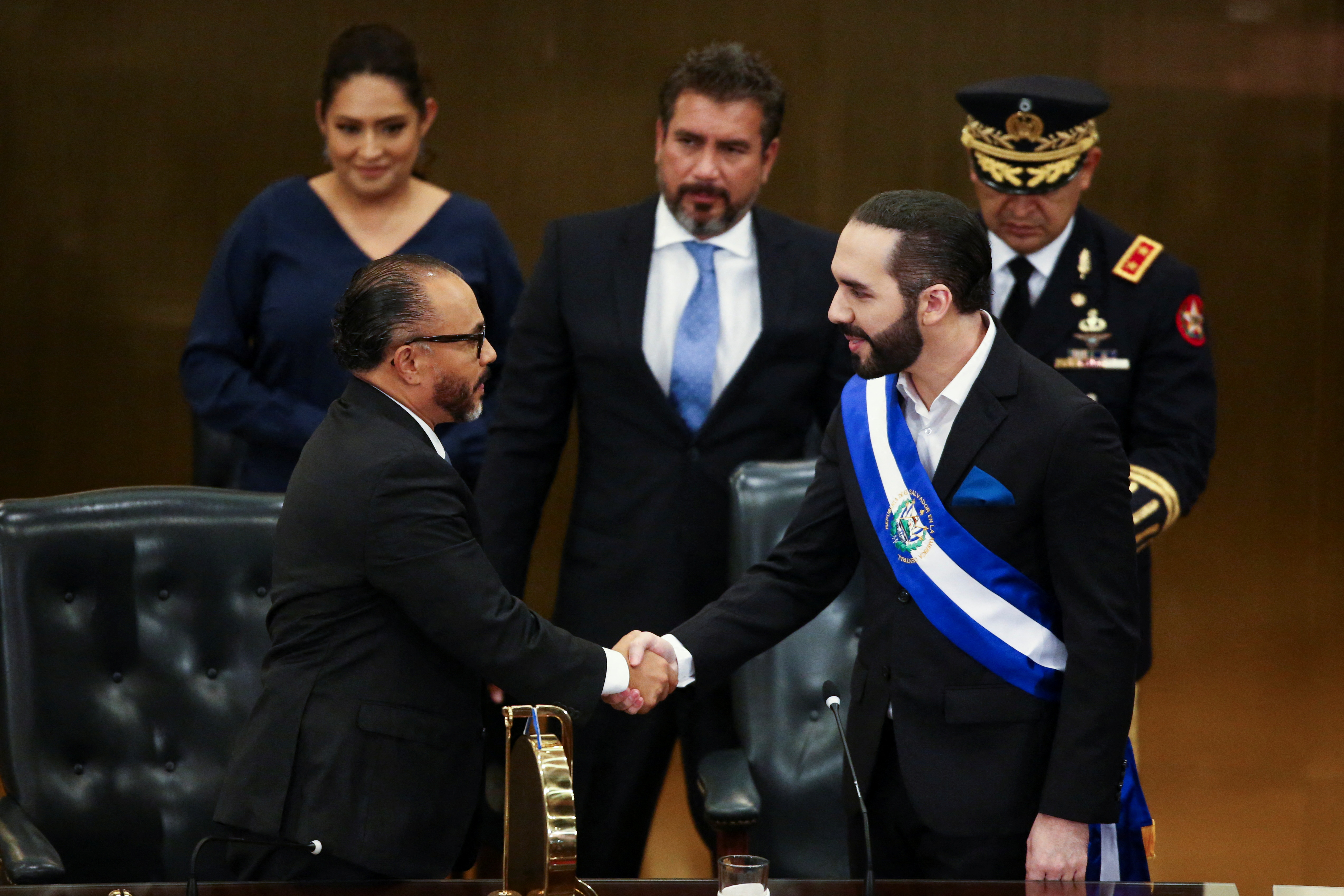 Ernesto Castro, presidente del Legislativo, ha asumido en los últimos días un rol activo como propagandista del gobierno. REUTERS/Jose Cabezas