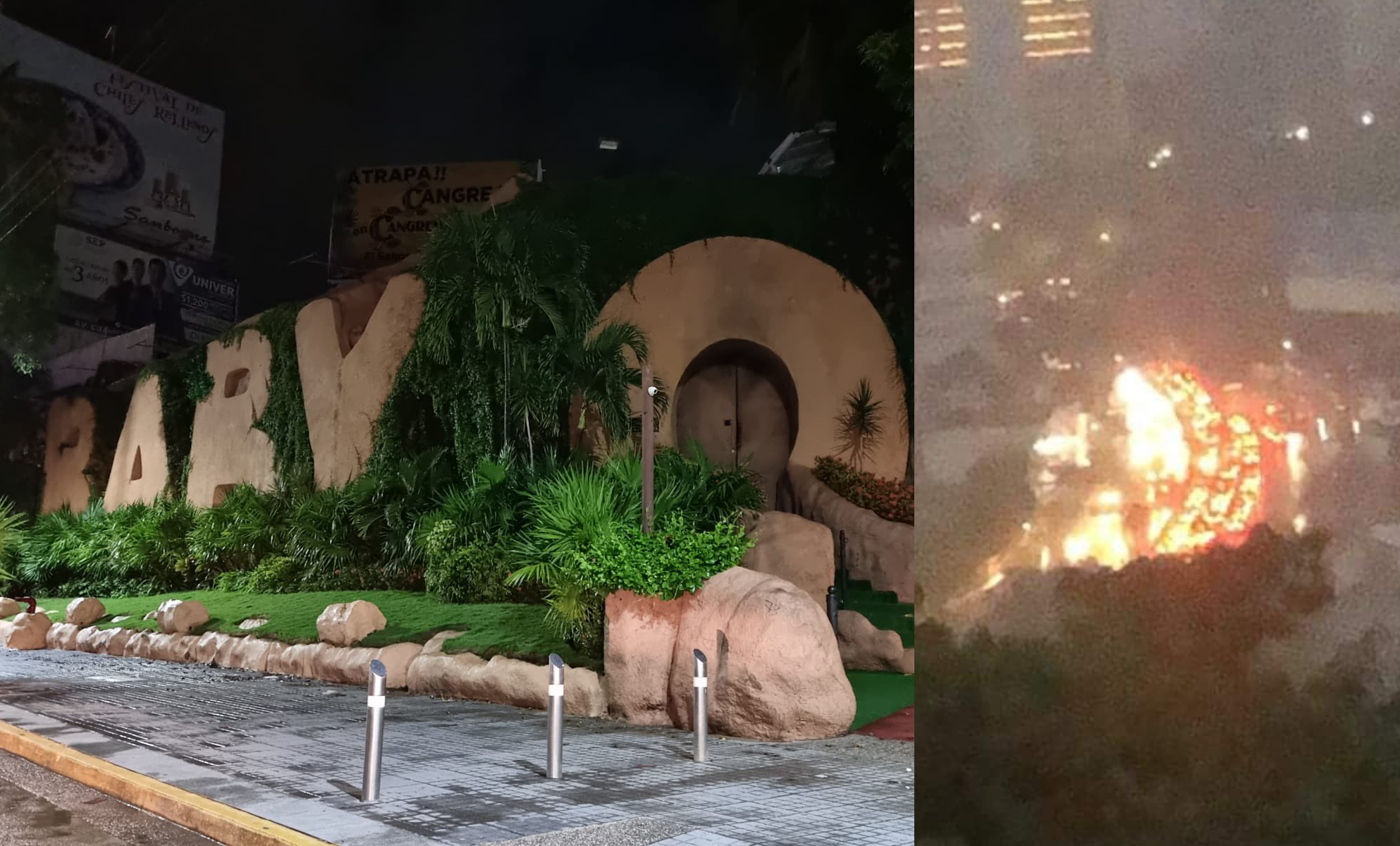 La noche de este miércoles hubo un incendio en el lugar. (Fotos: Twitter @hbdaoficial y @impactomich)