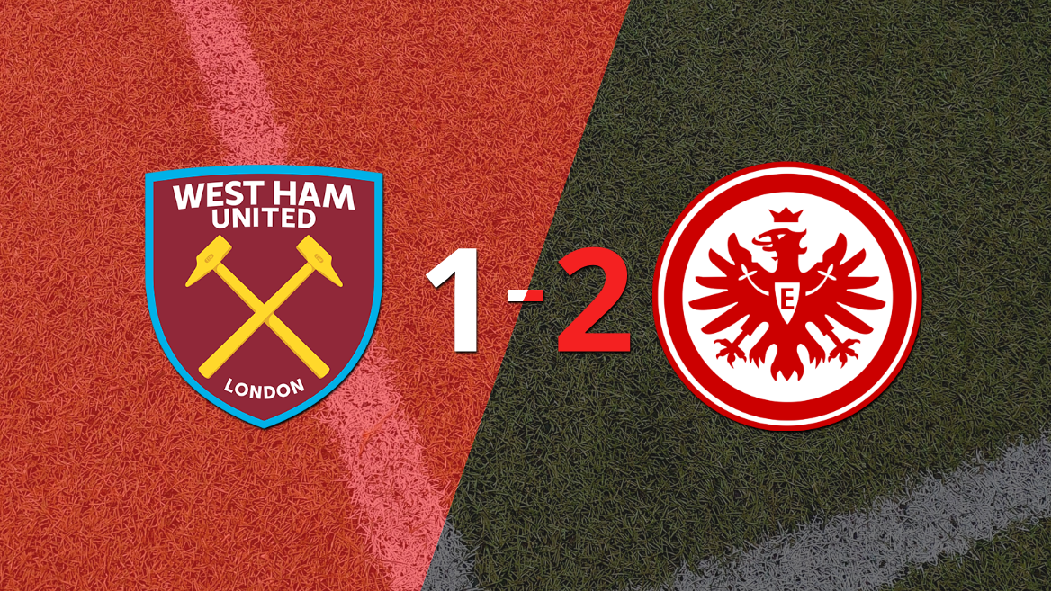 A Eintracht Frankfurt le alcanzó con un gol para vencer por 2 a 1 a West Ham United