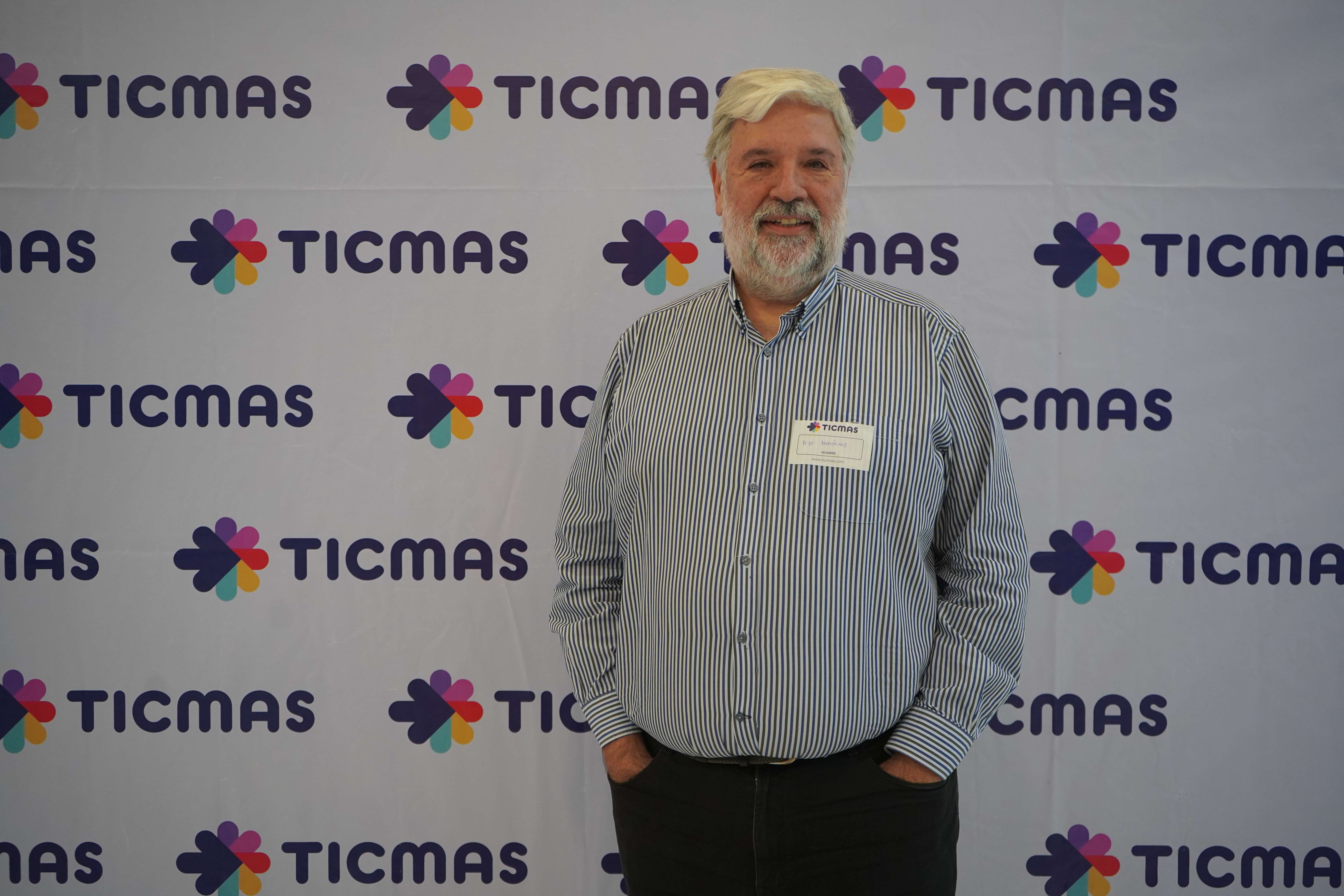 Pepe Menéndez en la jornada "Imagina la educación", que organizó Ticmas en Ciudad de México