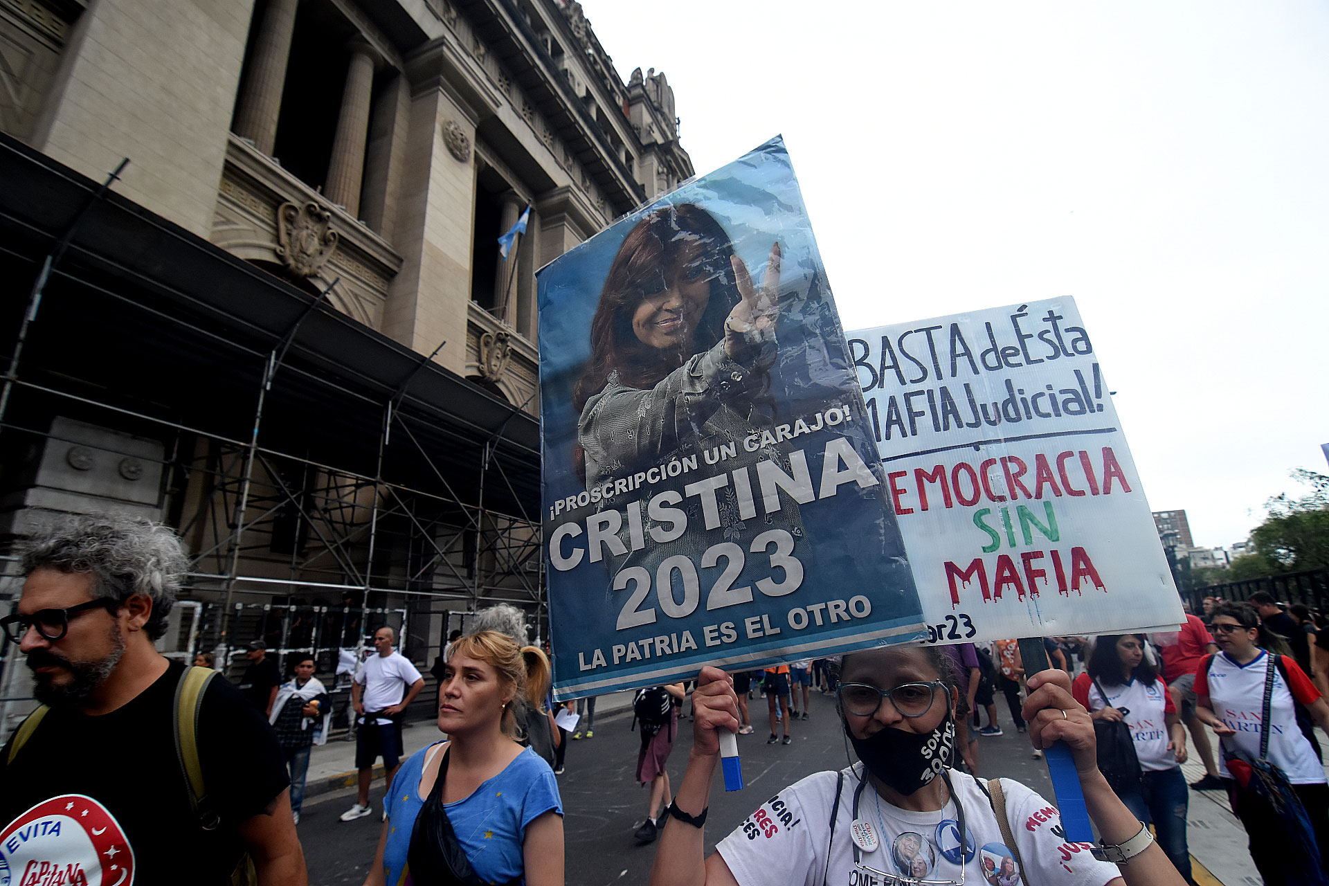 Las organizaciones de Derechos Humanos pidieron por el fin de la persecución a Cristina Fernández de Kirchner (Nicolas Stulberg)