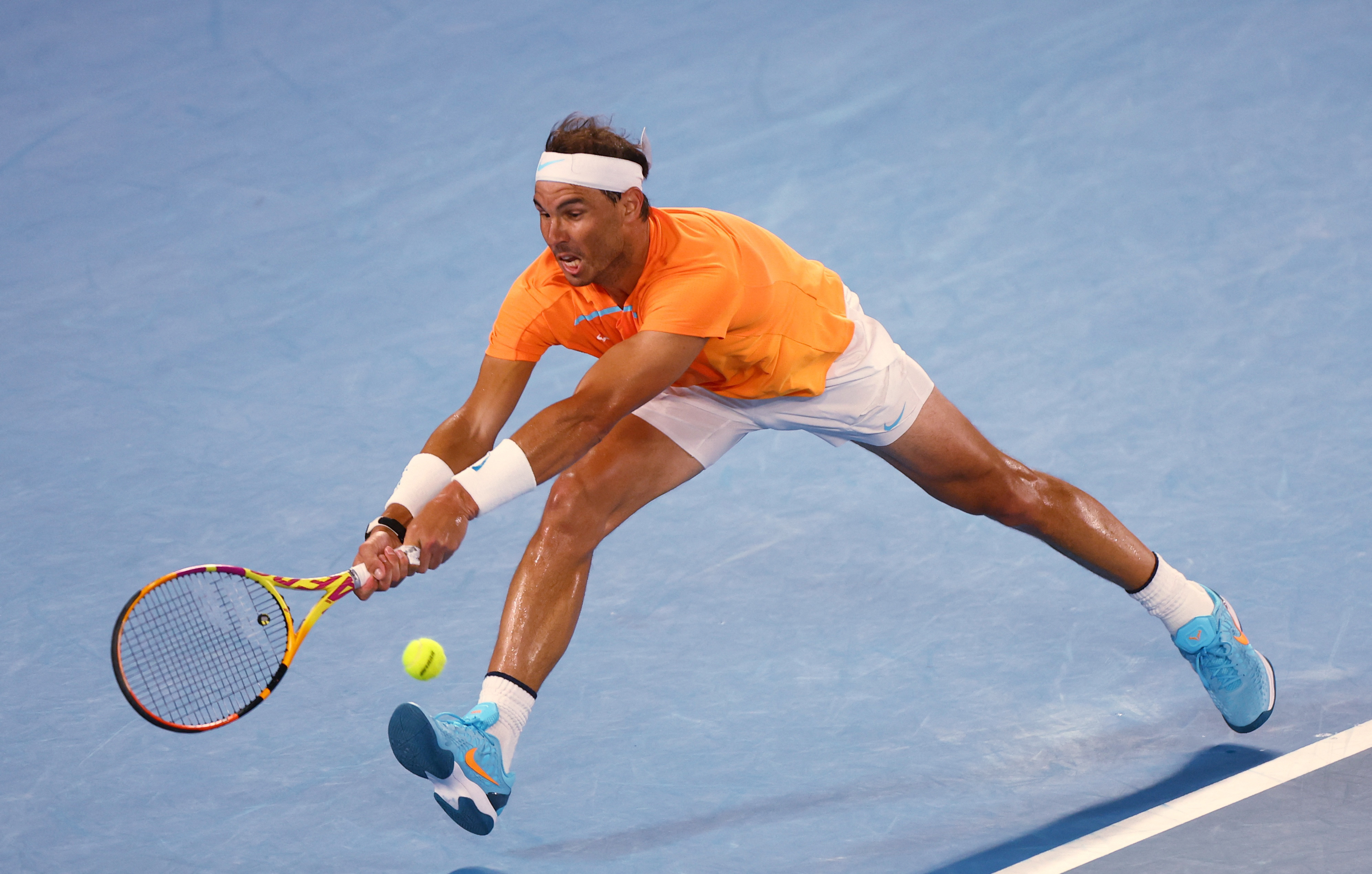 Nadal in action in Australia (REUTERS / Hannah Mckay)