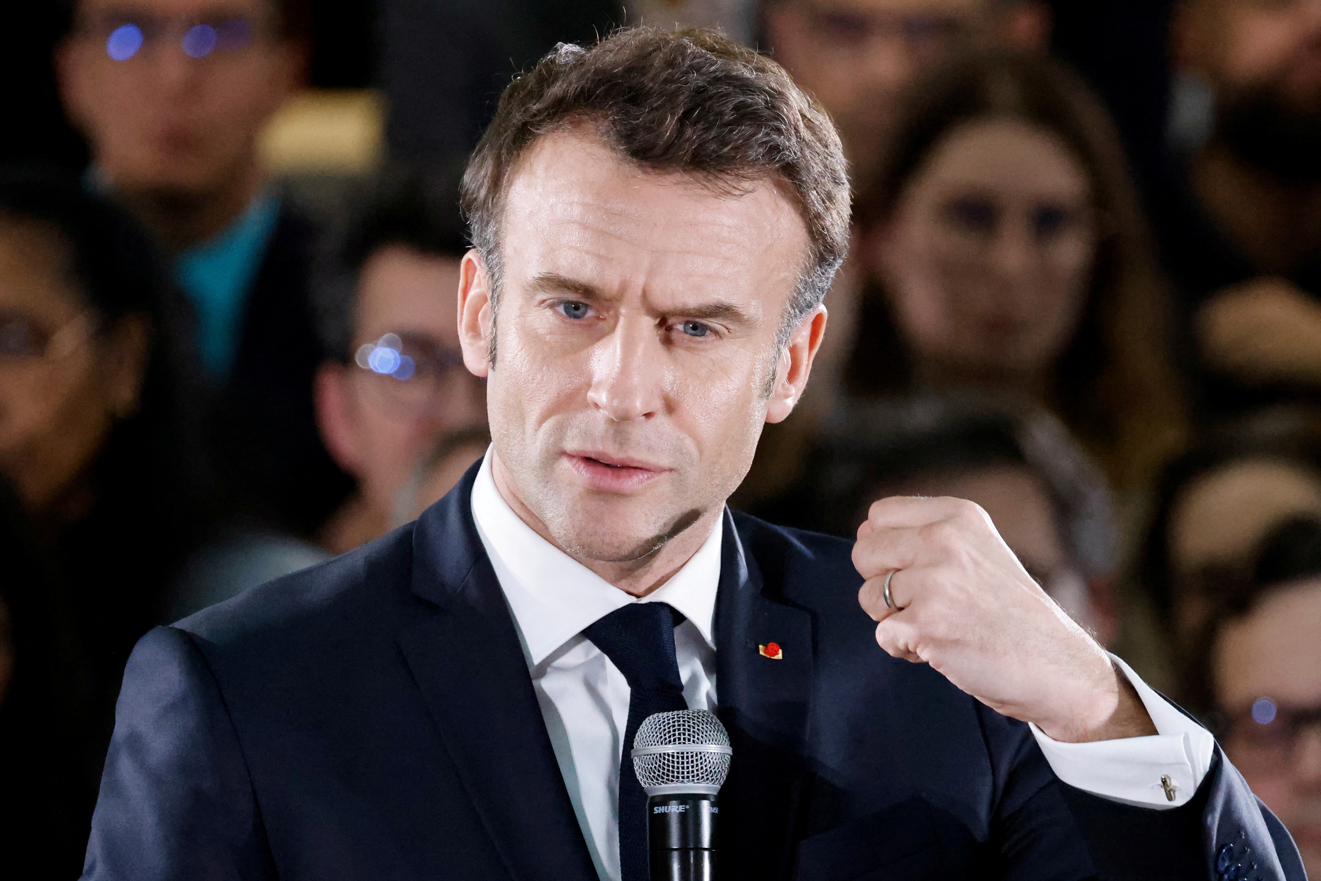 Emmanuel Macron, presidente de Francia (Ludovic Marin/Pool via REUTERS)