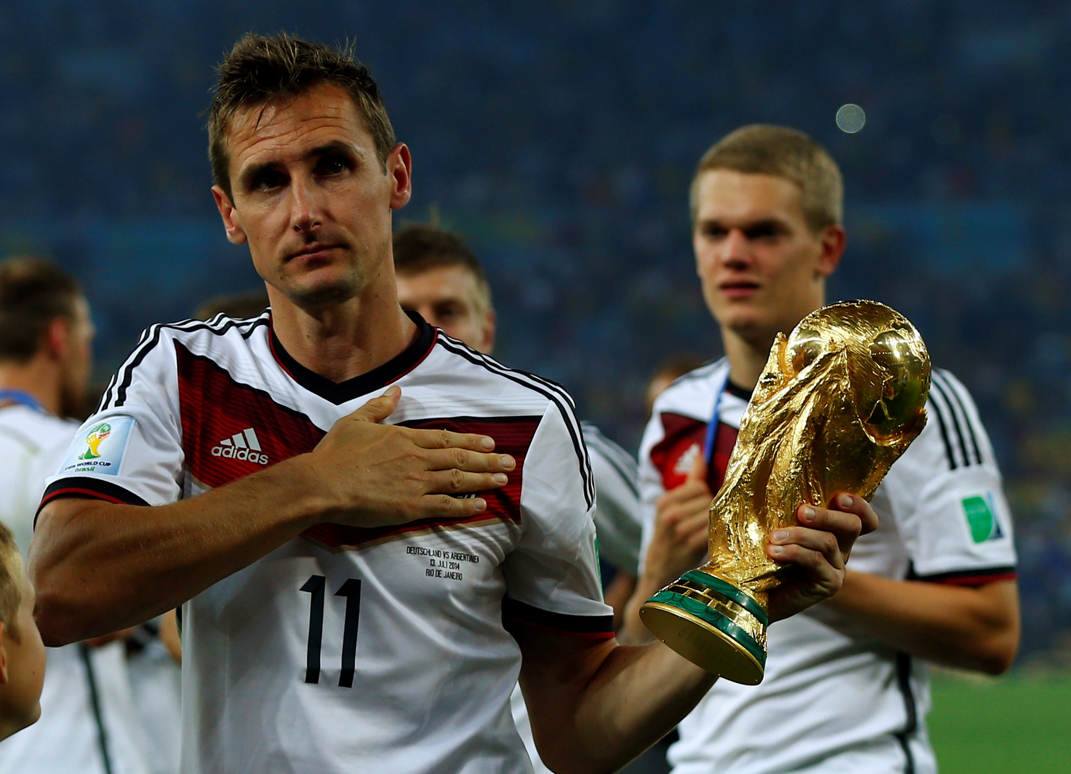 Klose ganó 17 partidos con Alemania en Mundiales (REUTERS/Eddie Keogh)