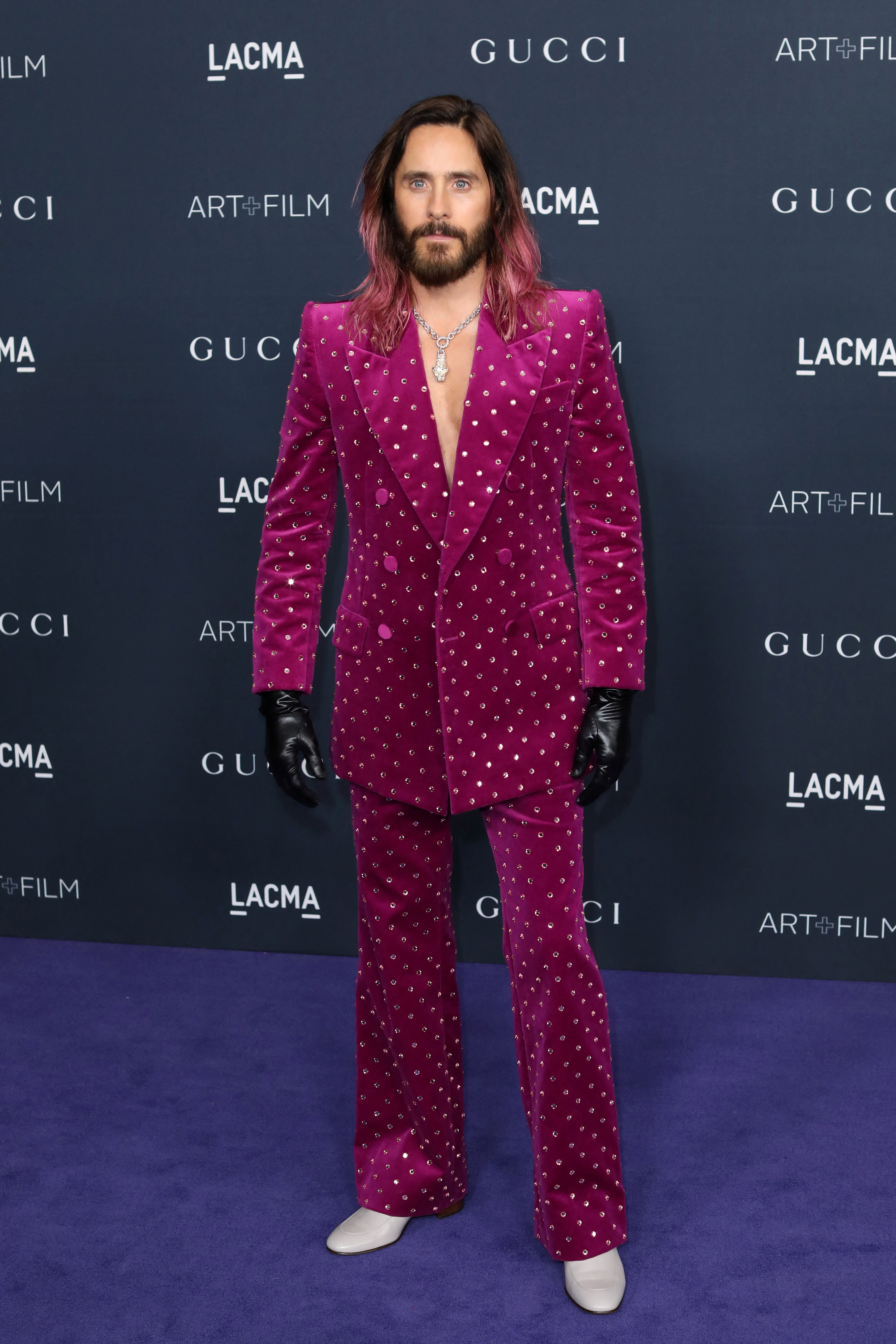 Jared Leto en su paso por la Red Carpet del 11th Annual LACMA Art + Film Gala de Los Angeles County Museum of Art en Los Angeles, California