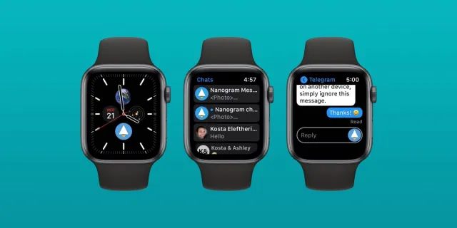 Apple Watch y Telegram. (foto: iOSMac)
