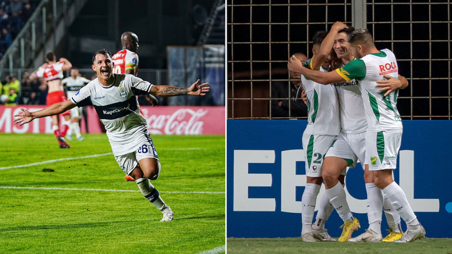Copa Sudamericana: Gimnasia le ganó 1-0 a Independiente Santa Fe en La Plata y Defensa y Justicia 3-2 al América MG en Brasil 
