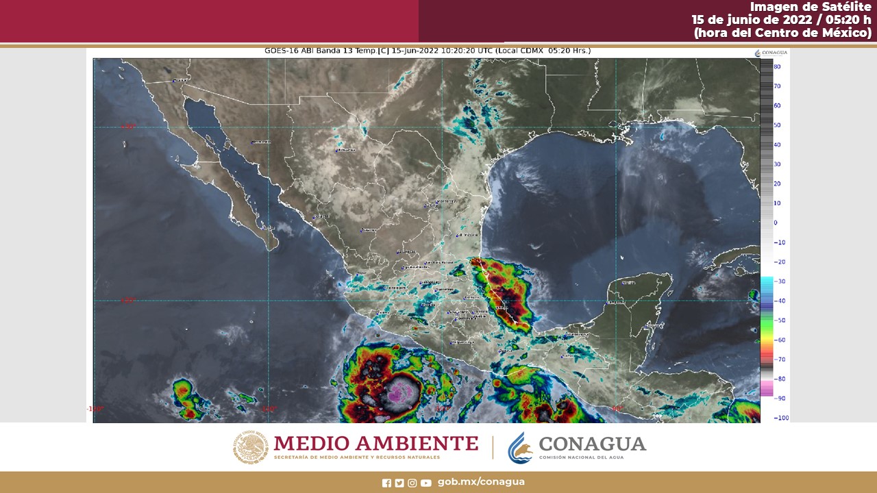 Clima en México para el 15 de junio de 2022: Foto: @conagua_clima