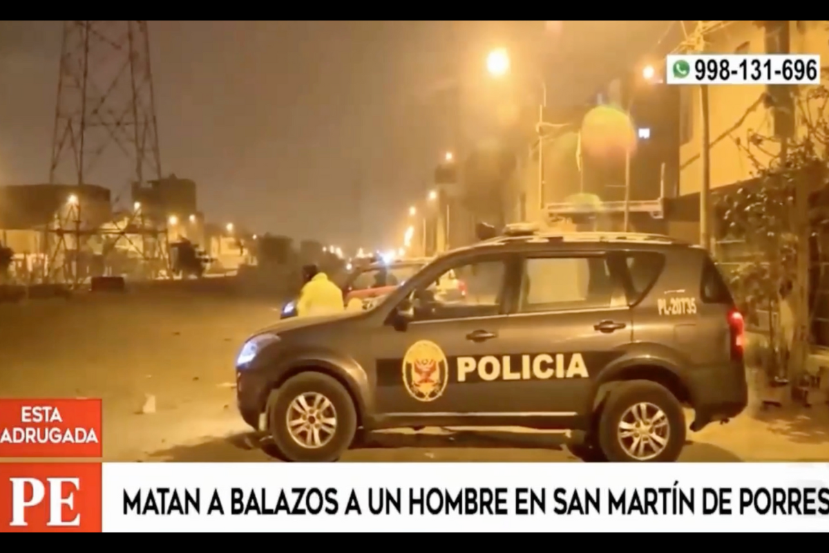 Sicarios asesinan de 15 balazos a hombre que intentó huir de ellos, en San Martín de Porres